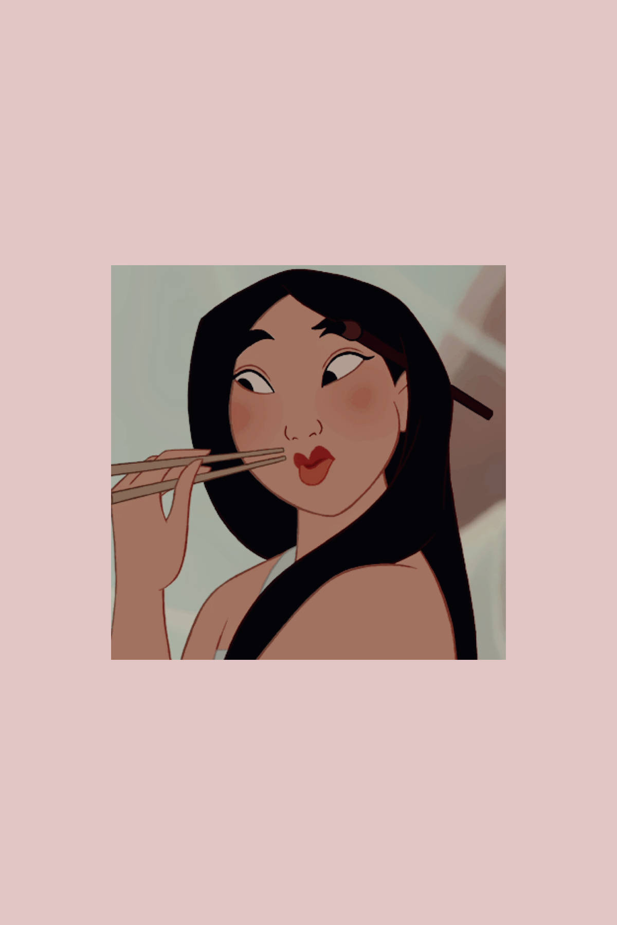 미녀와 야수 미적 카툰 공주가 책 읽는 모습 배경화면