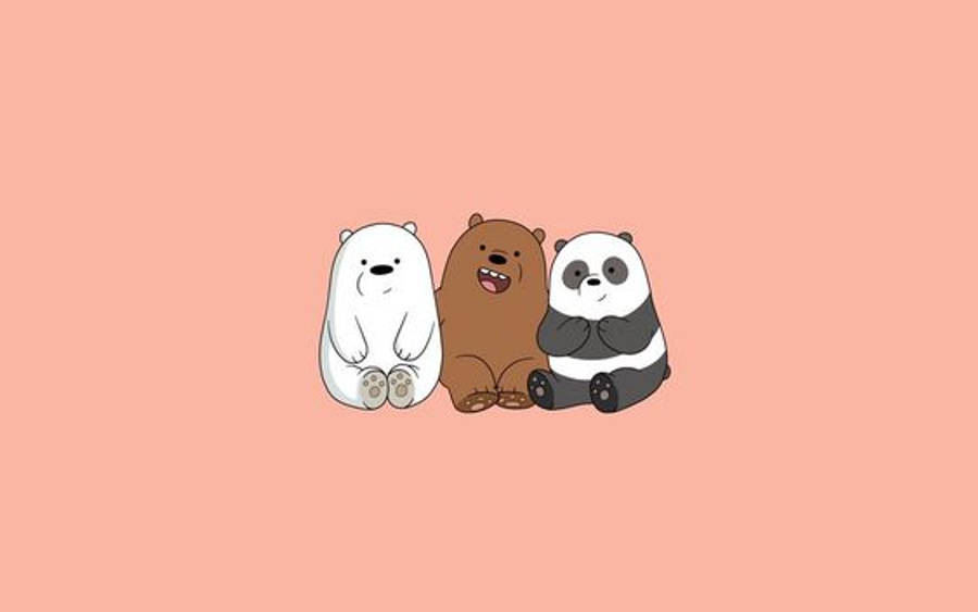 미니멀리스트 감성 위 베어 베어스 배경화면