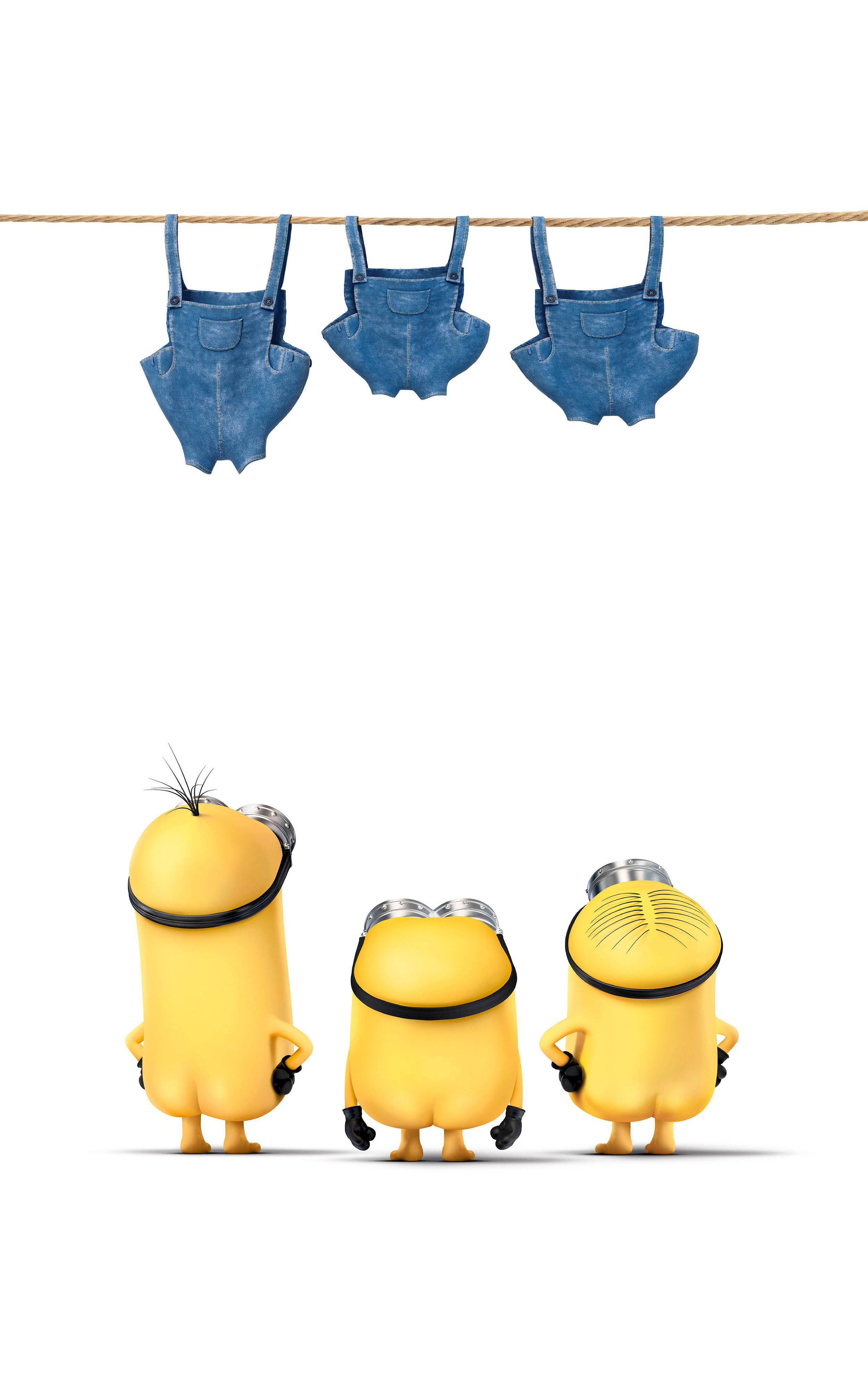 Minions Naked With Laundry 배경화면