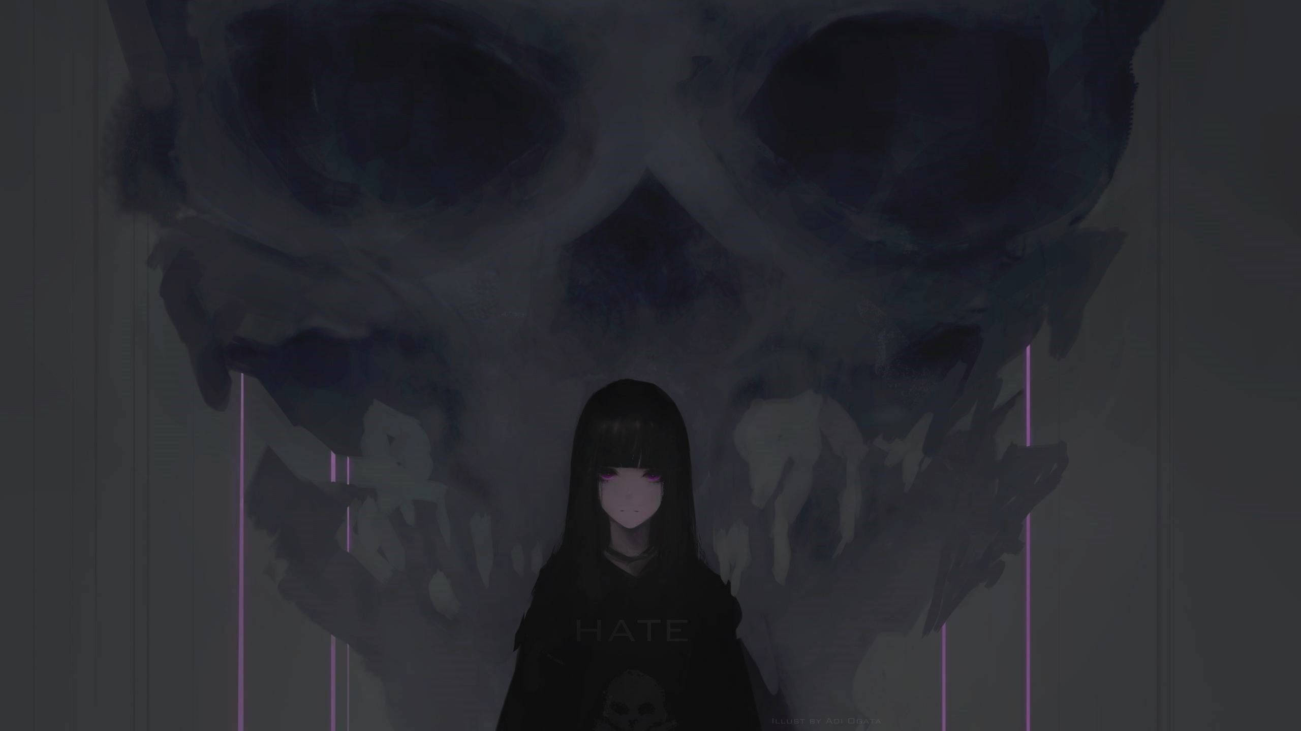 미스 한찬 블랙 애니메이션 배경화면