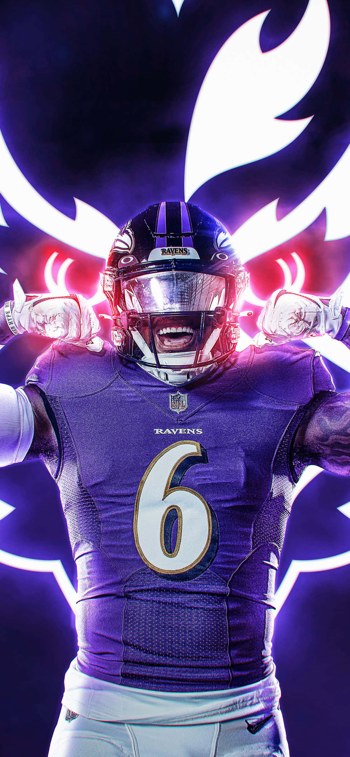 미식축구 리그(NFL) 경기장 위에서 배경화면