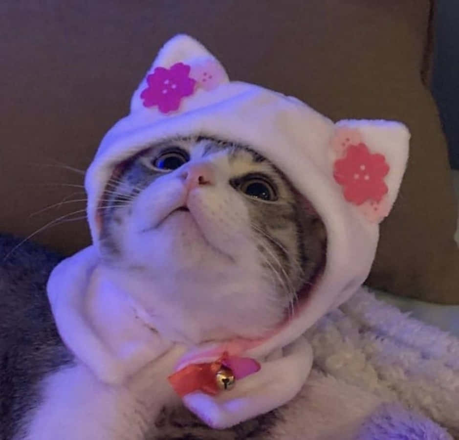 미적 고양이 산책 배경화면