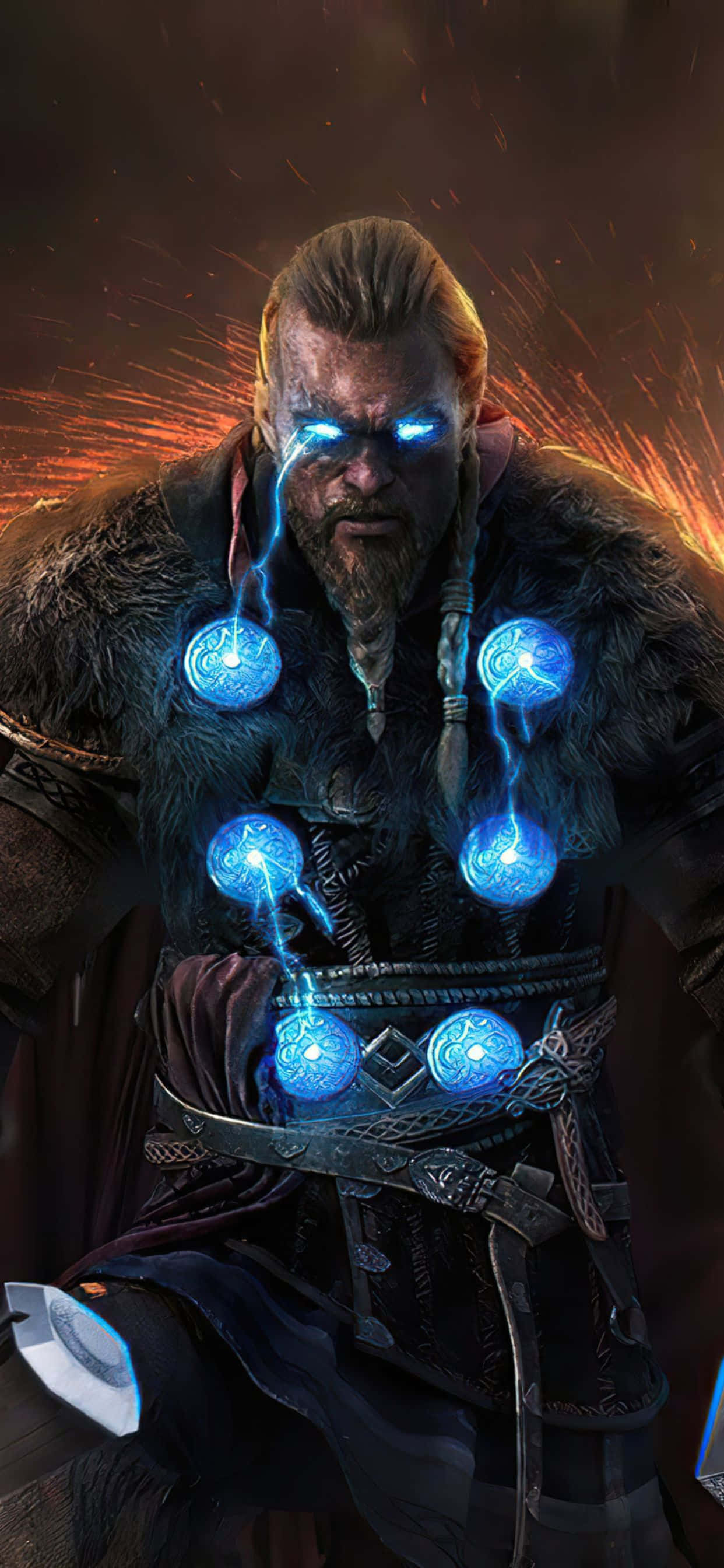 Viking Eivor 아트워크 iPhone Xs Max Assassin's Creed Valhalla 배경 배경화면