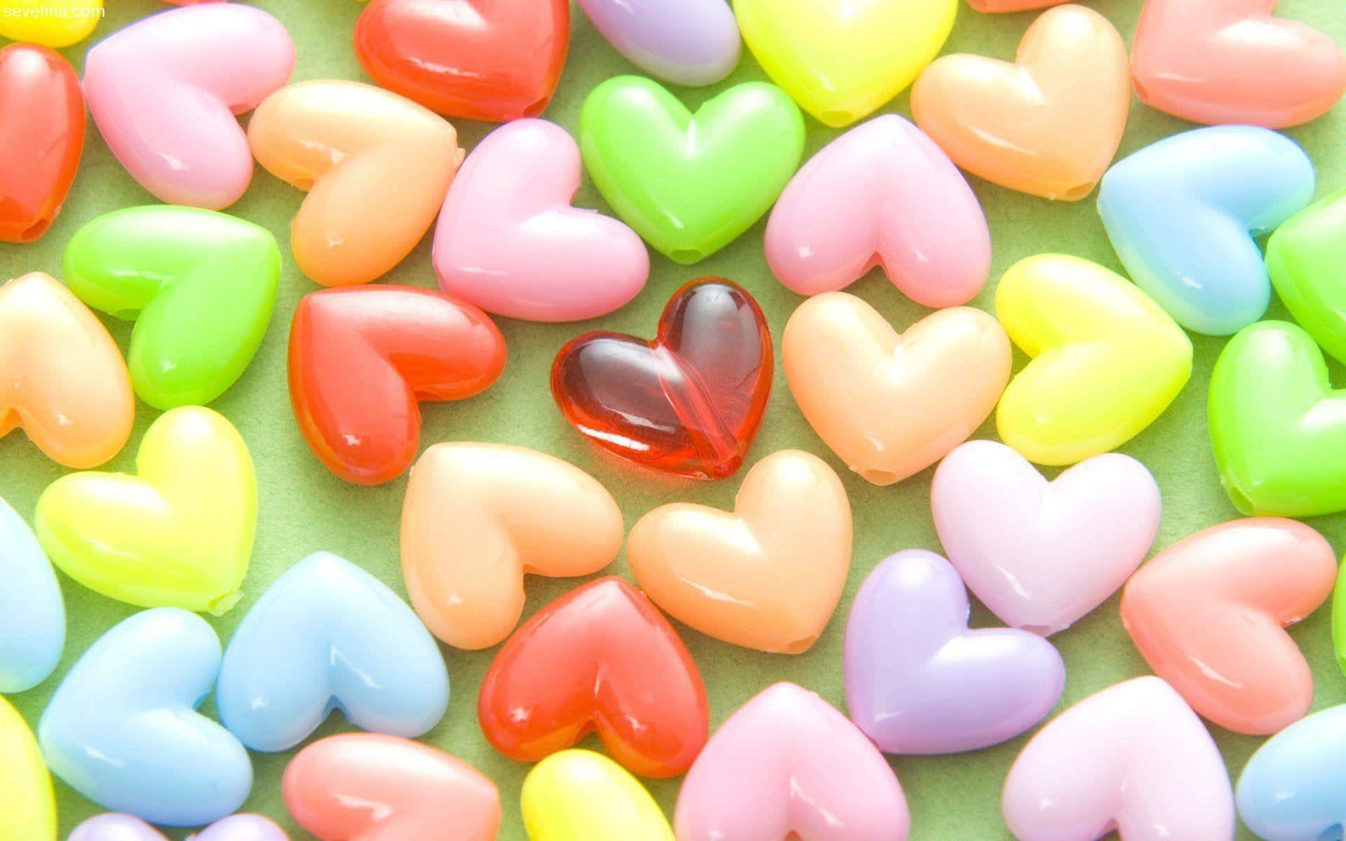 발렌타인데이에 사랑하는 사람에게 달콤하고 귀여운 마음을 전하세요! 배경화면