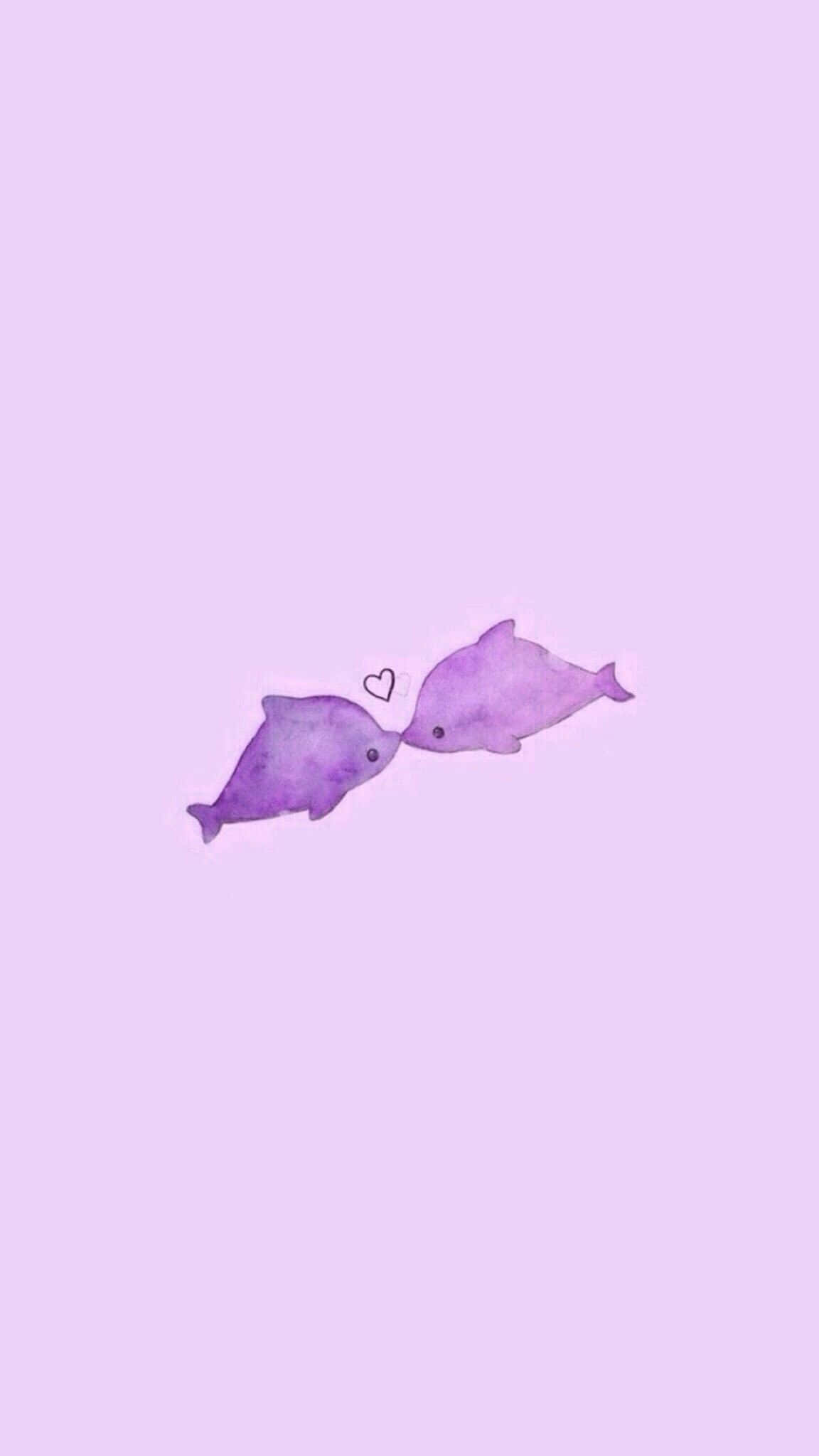 밝은 보라색 귀여운 줄무늬 배경화면