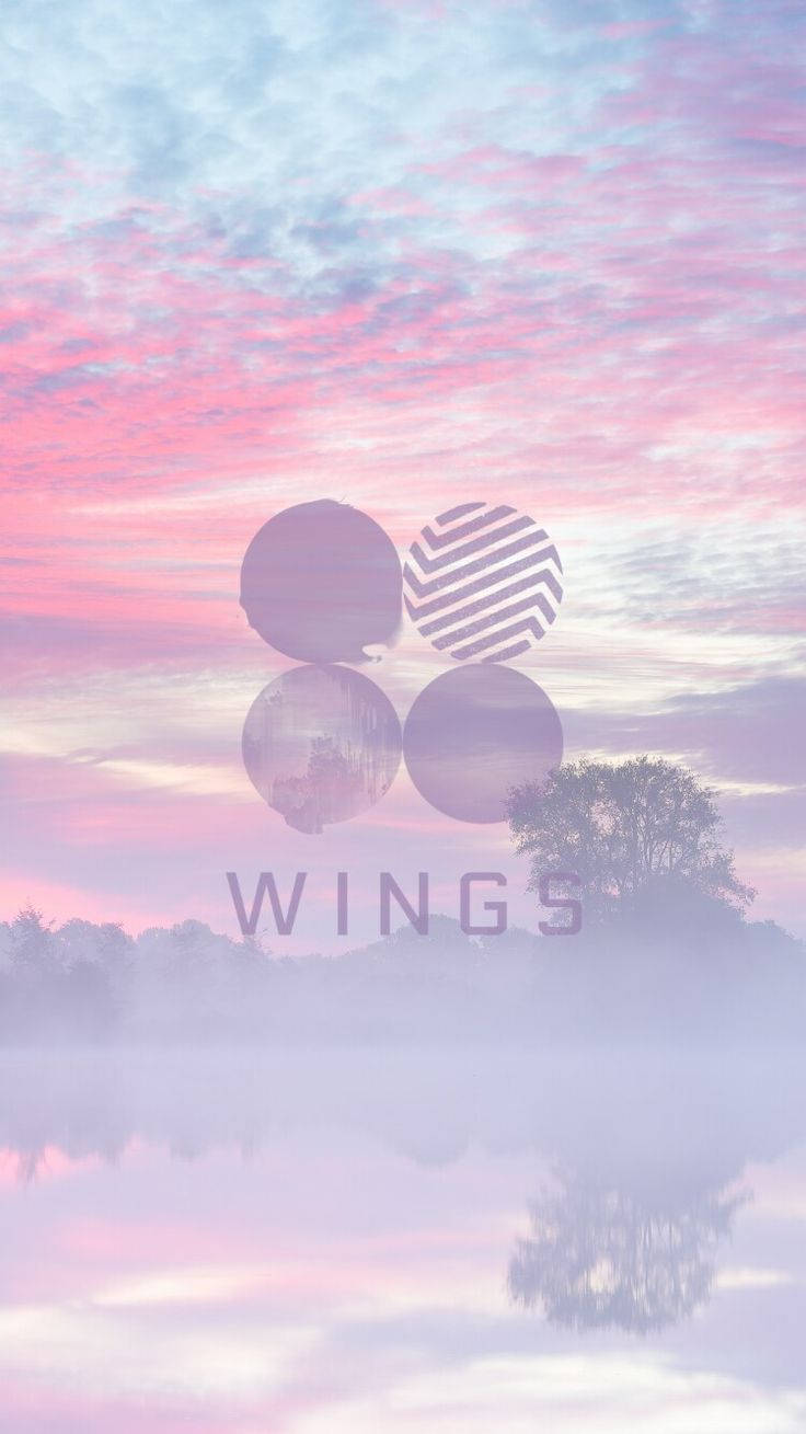 방탄소년단 보라색 윙스 앨범 감성 일러스트 배경화면