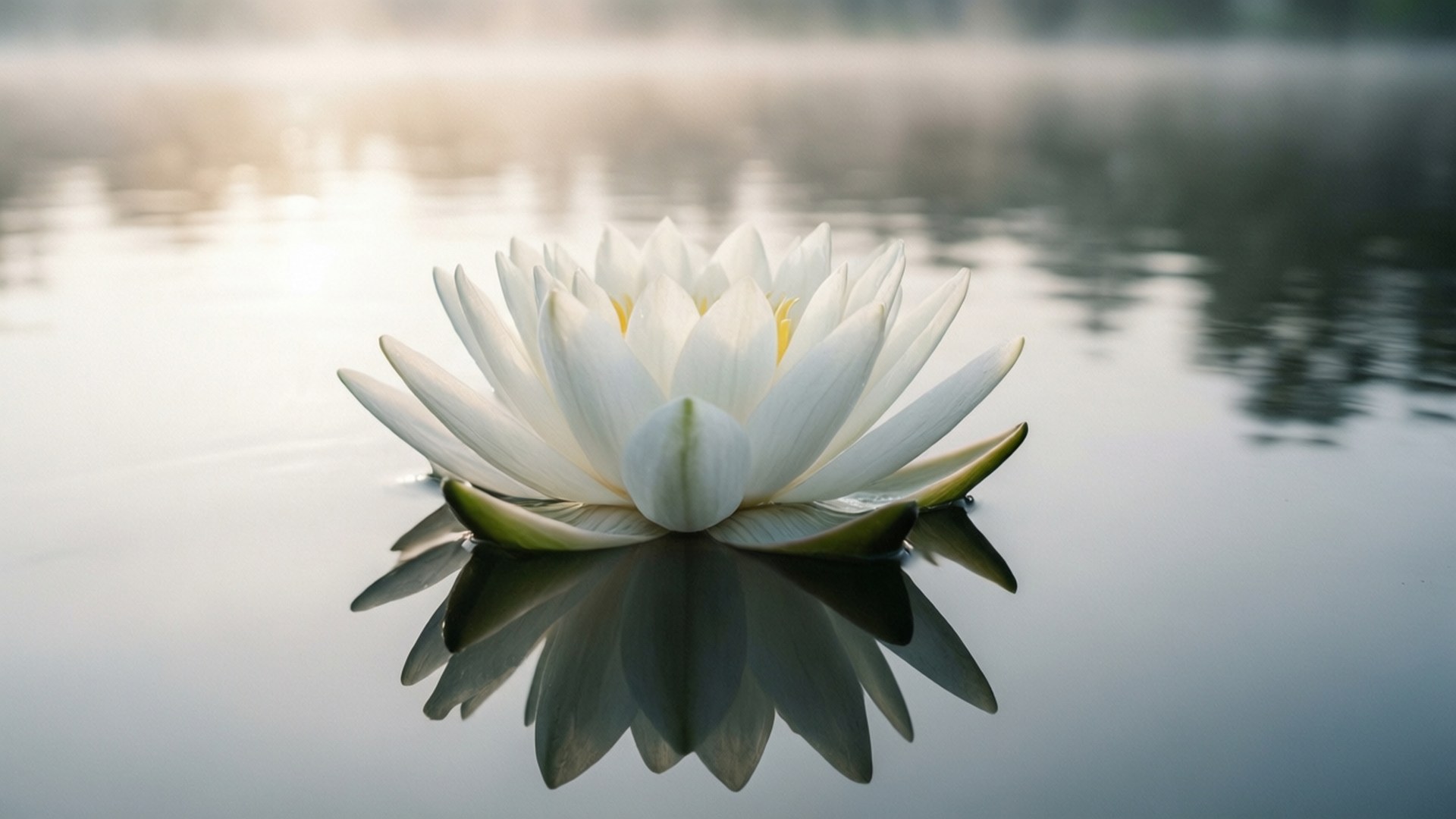백련의 평온 배경화면