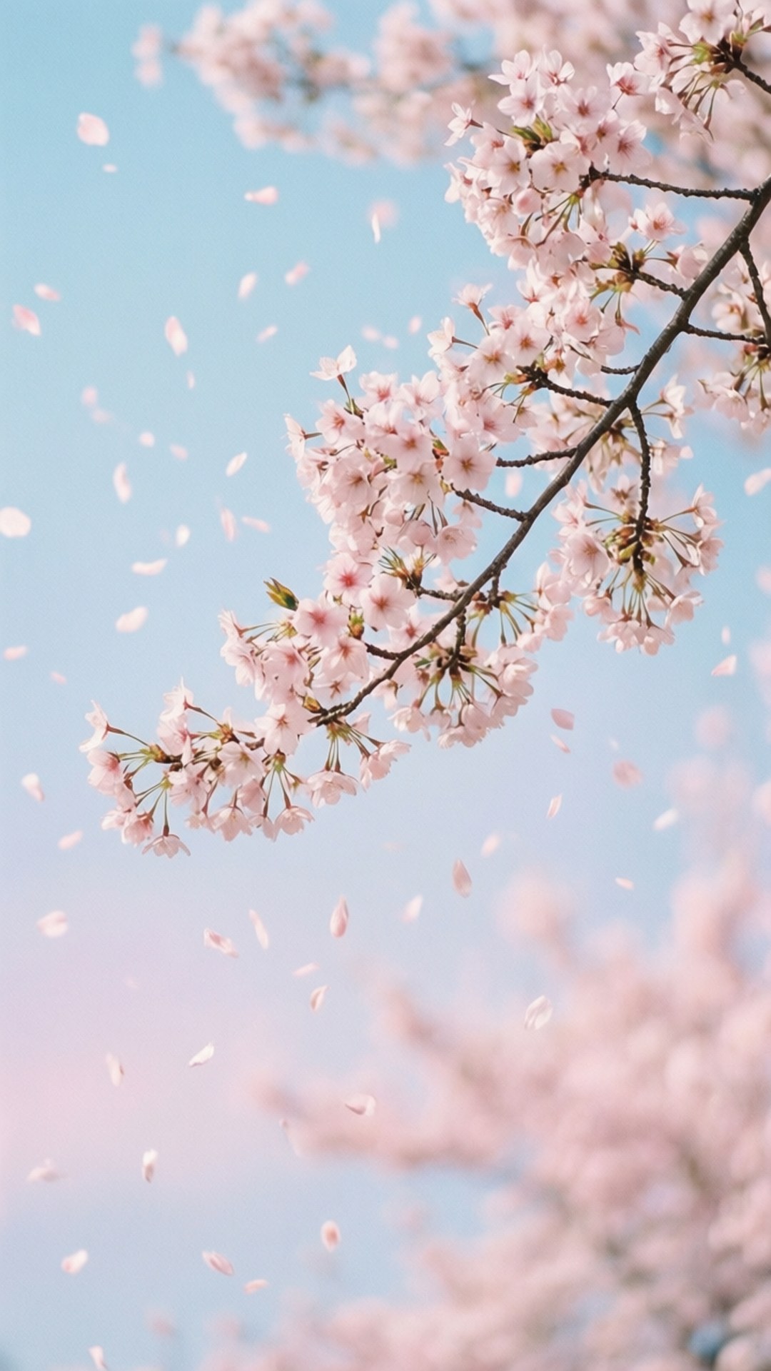 벚꽃 하늘 배경화면