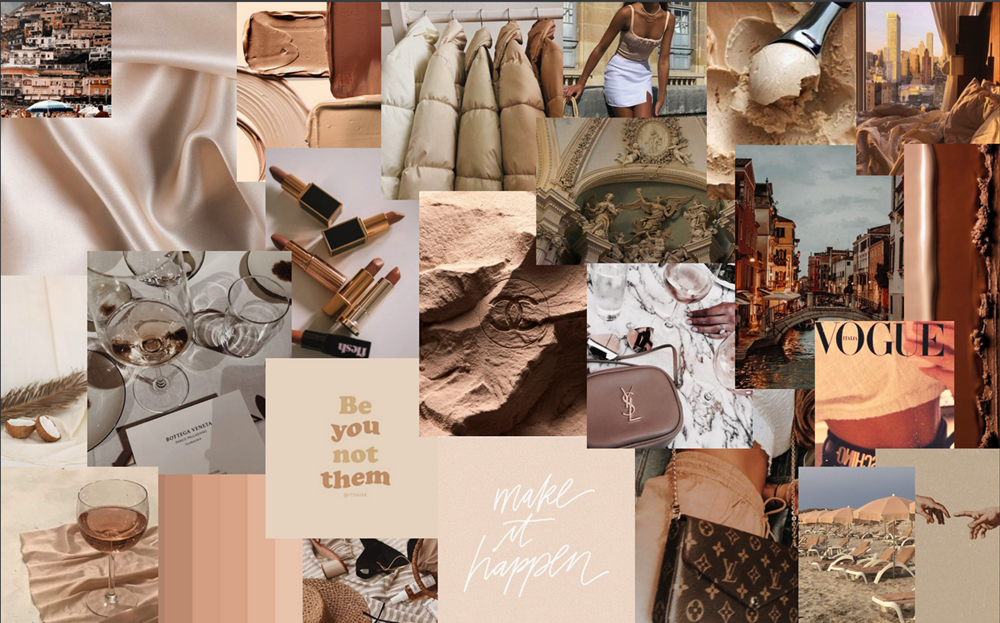베이지의 조화 - 미니멀리스트 감성 배경화면