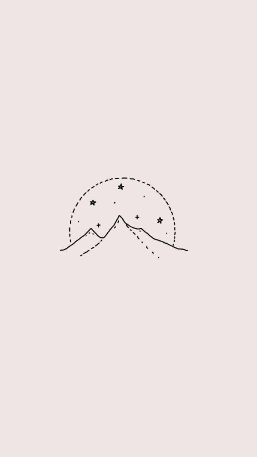별이 빛나는 하늘 아래 산 배경화면