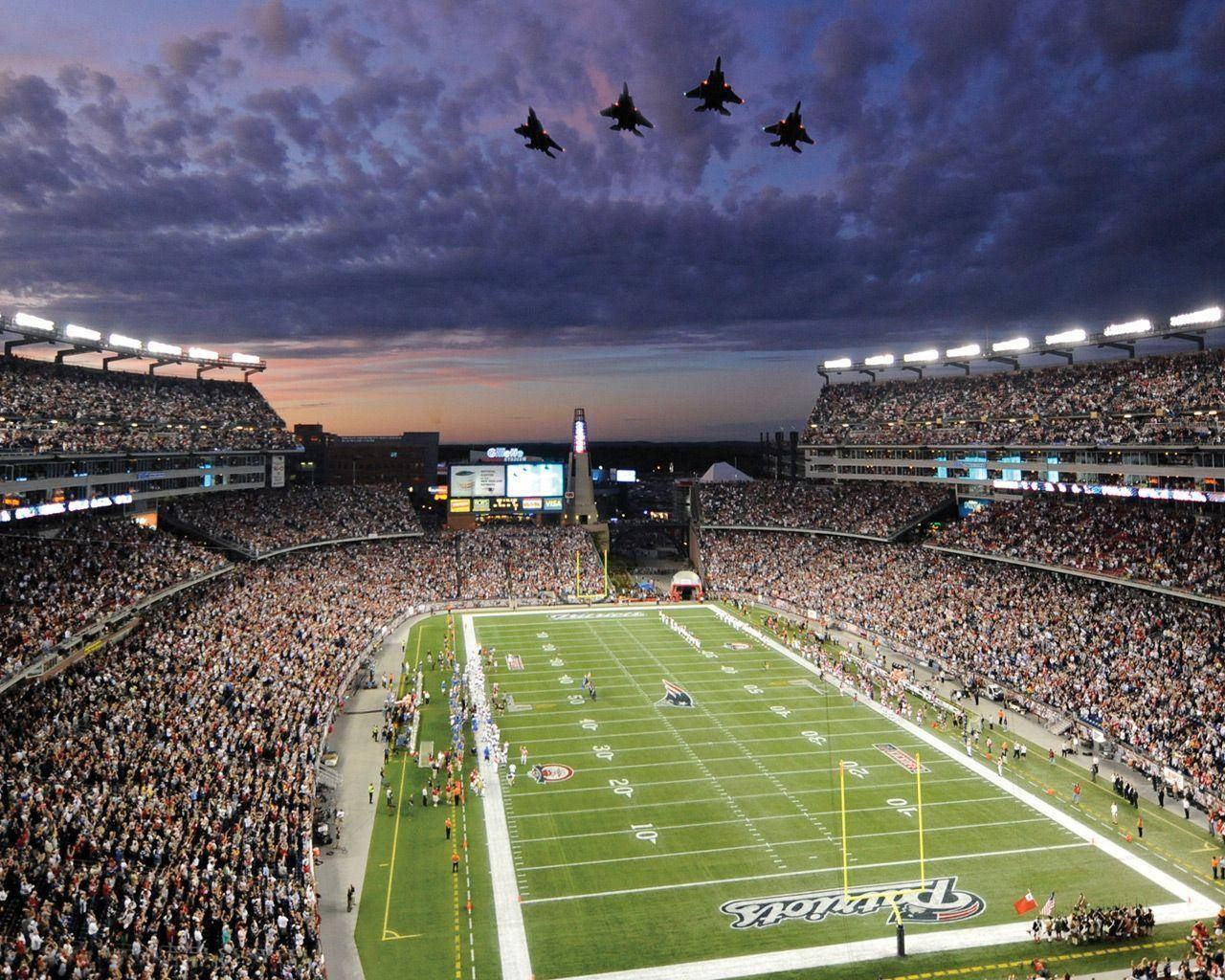 북적이는 NFL 미식축구 경기장 배경화면