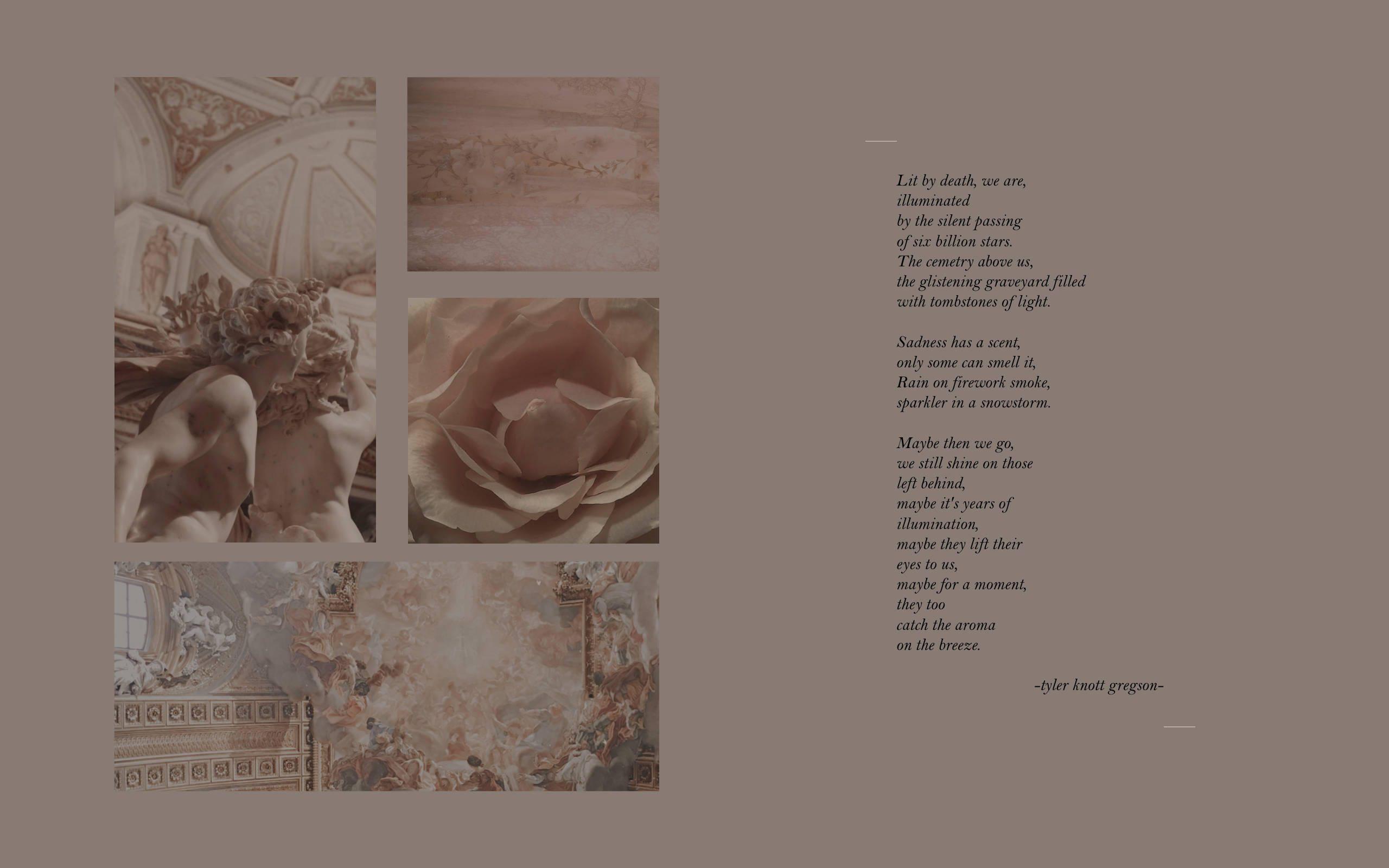 브라운 콜라주 핀터레스트 감성 슬픔 시 배경화면