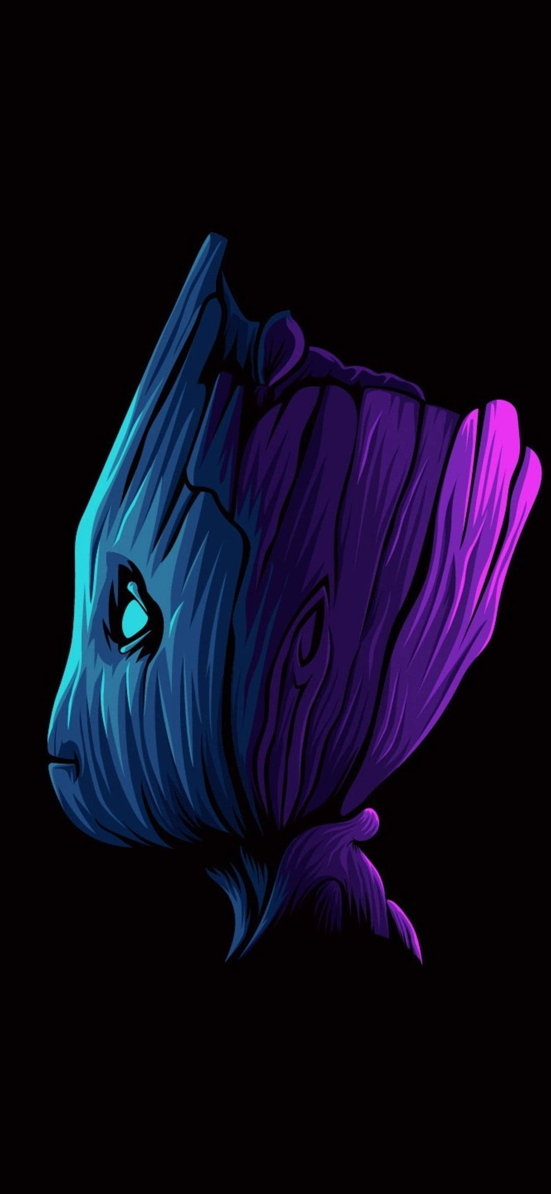 블랙 AMOLED 그루트 배경화면