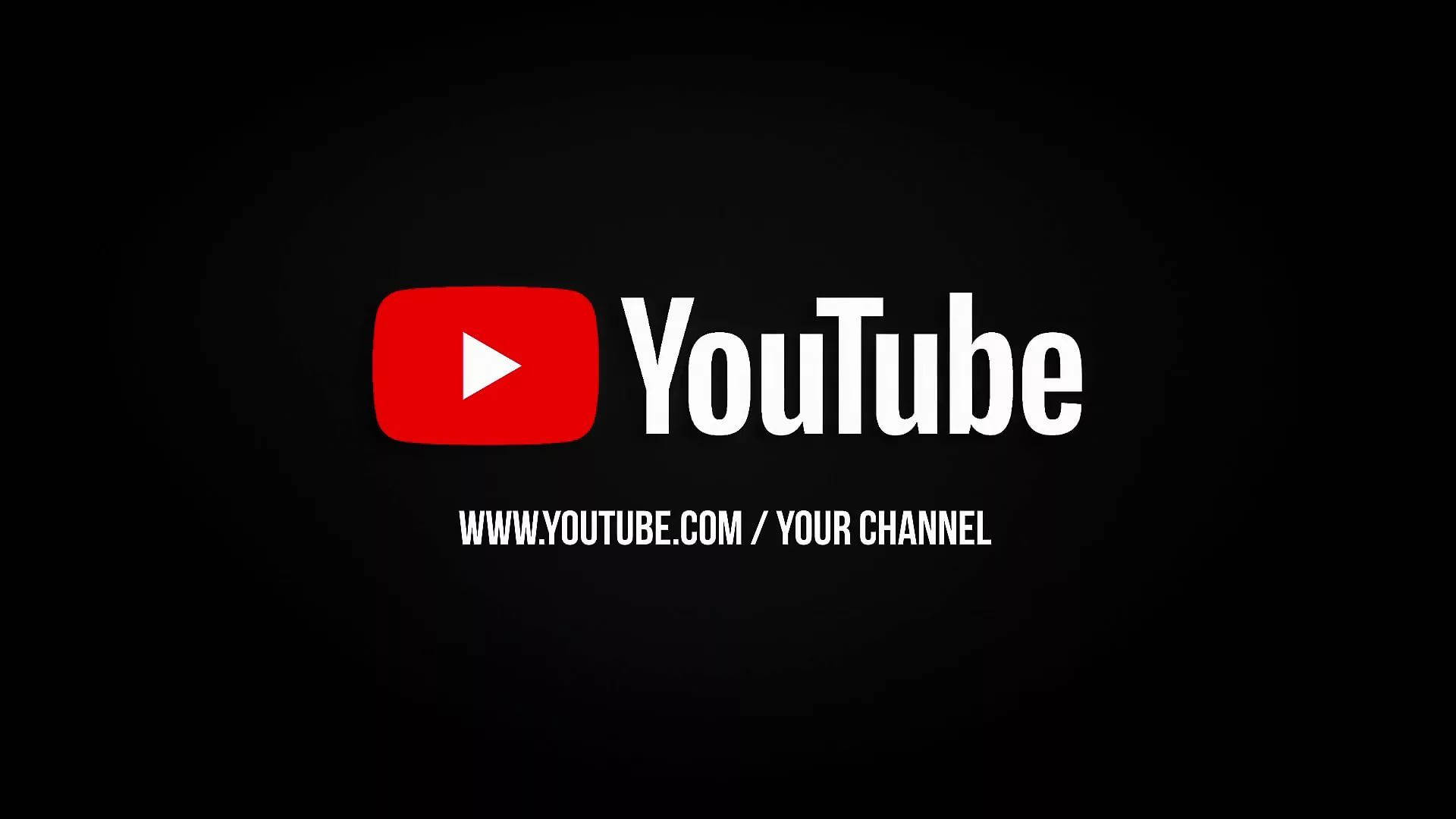 블랙 YouTube Your Channel 배경화면