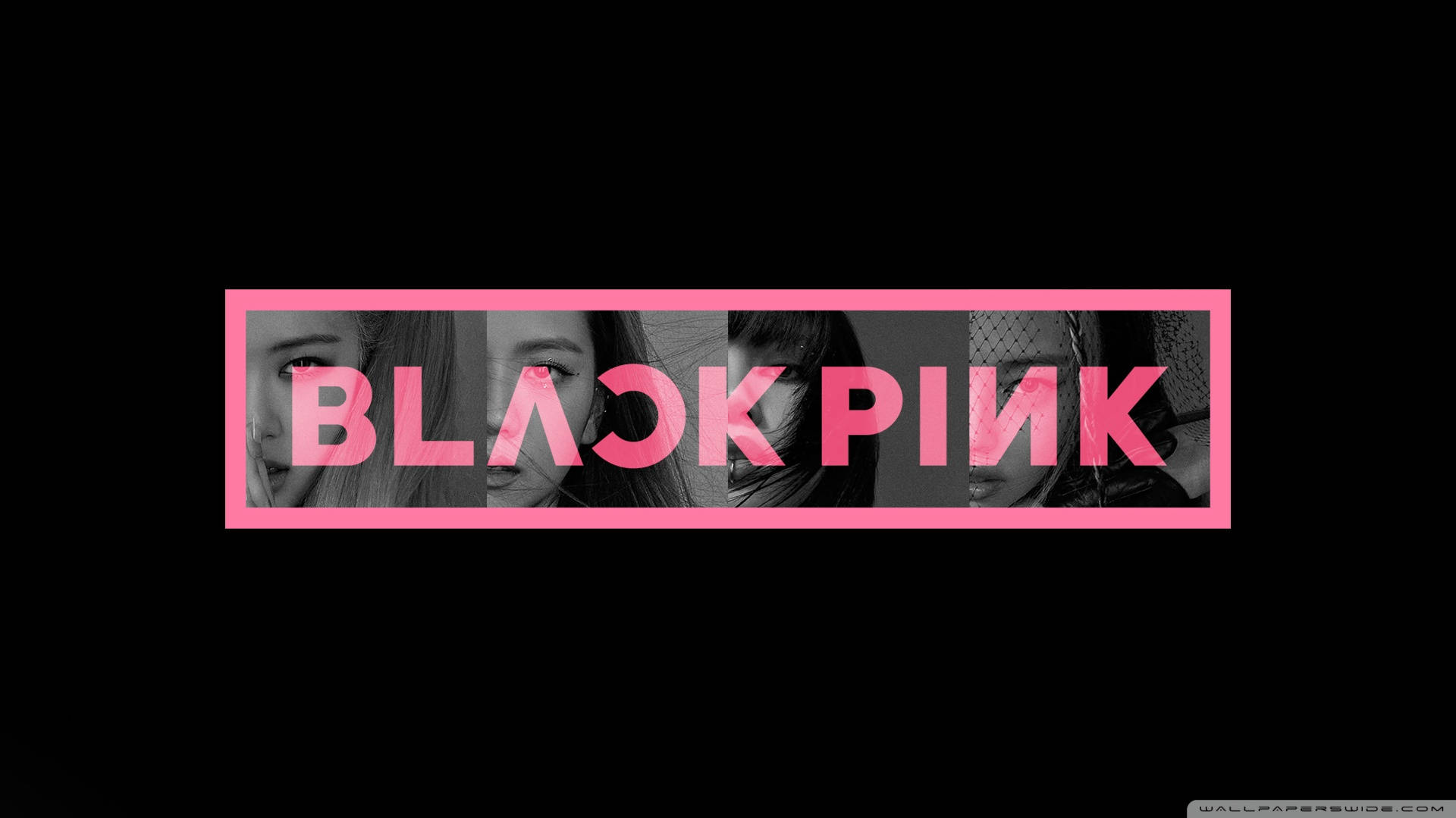블랙핑크 데스크탑 로고 배경화면