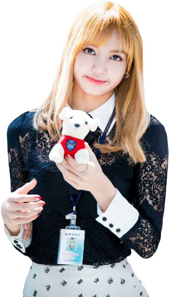 블랙핑크 멤버 테디베어 들고 있는 사진 배경화면