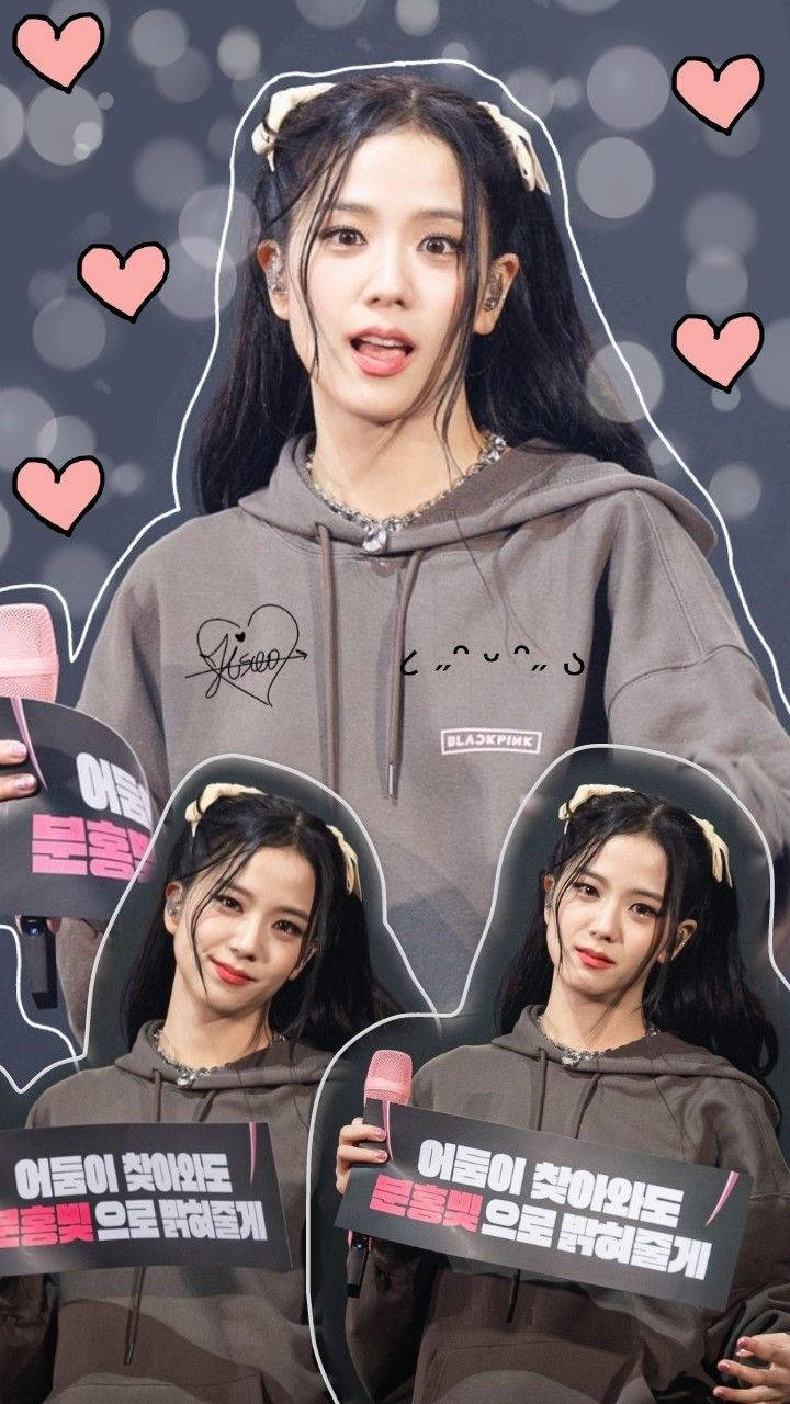 블랙핑크 지수 컷아웃 감성 배경화면