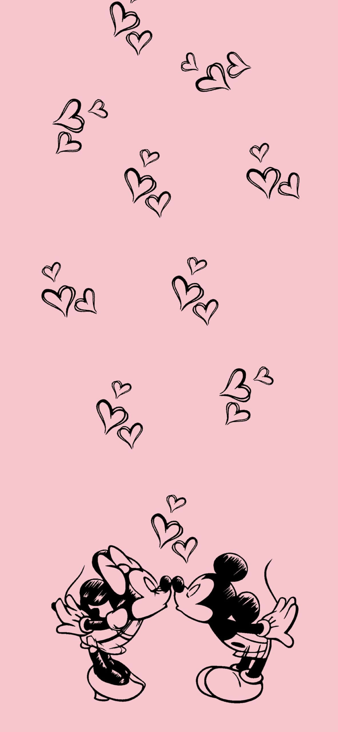 사랑스러운 미니마우스의 생생한 컬러 배경화면