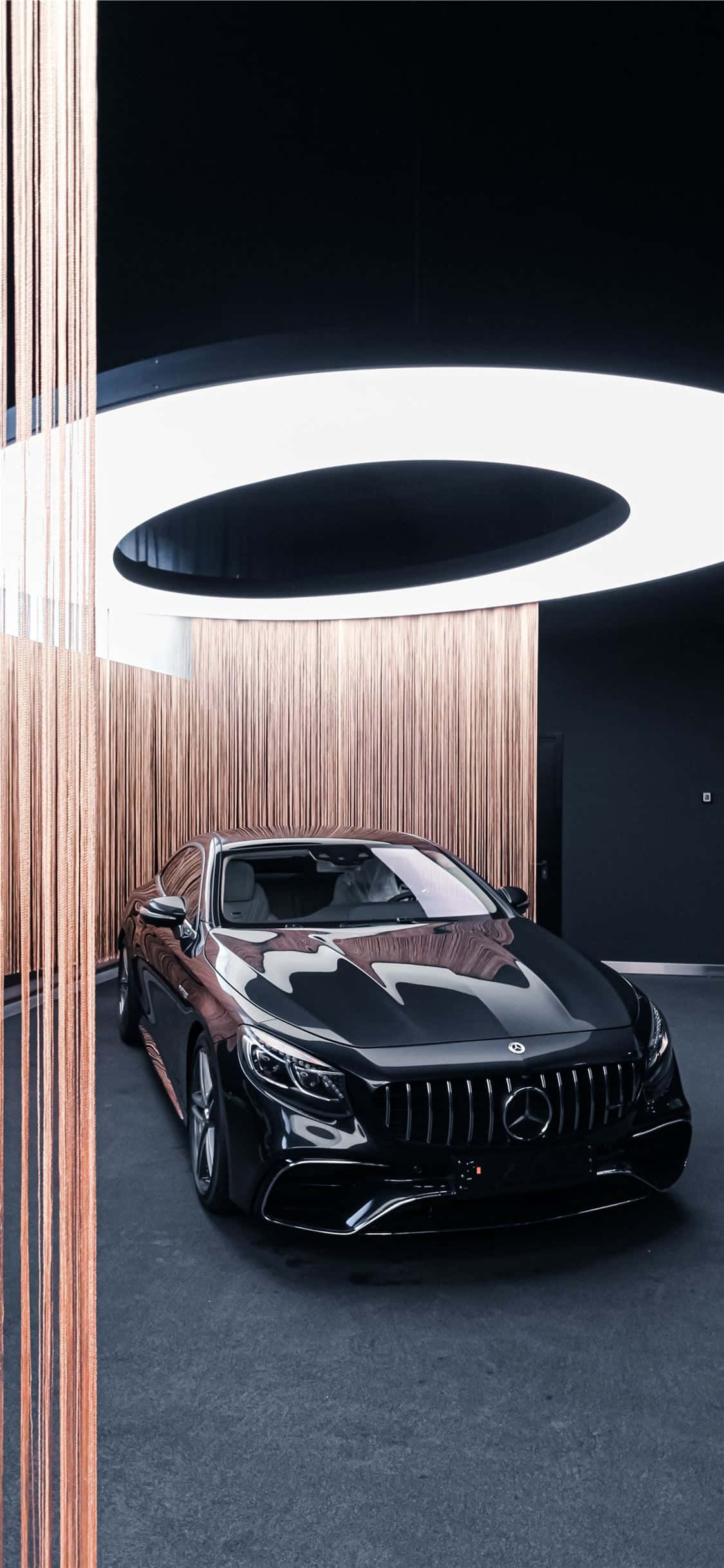 쇼룸 검은색 iPhone Xs Mercedes Amg 배경화면