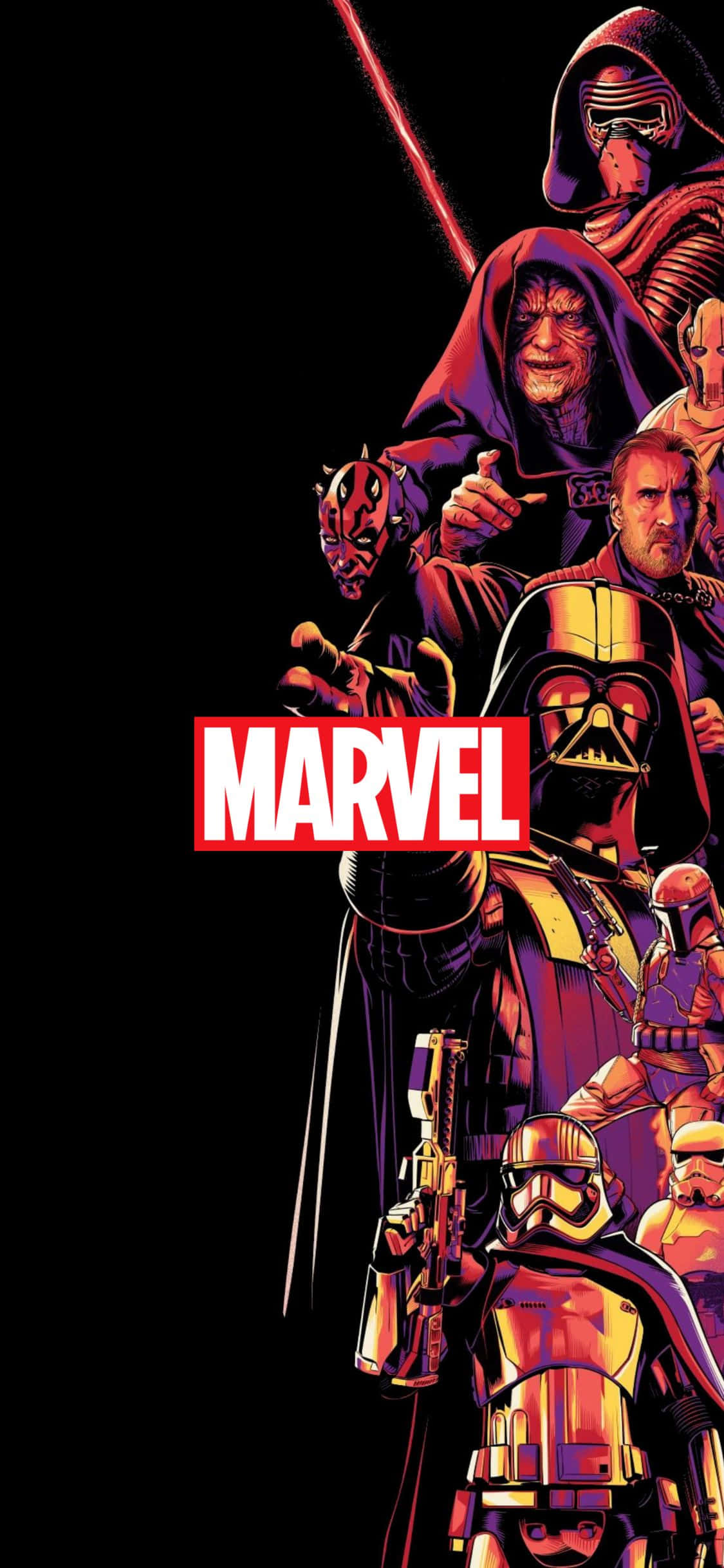 스타워즈 캐릭터 iPhone XS Marvel 배경 배경화면