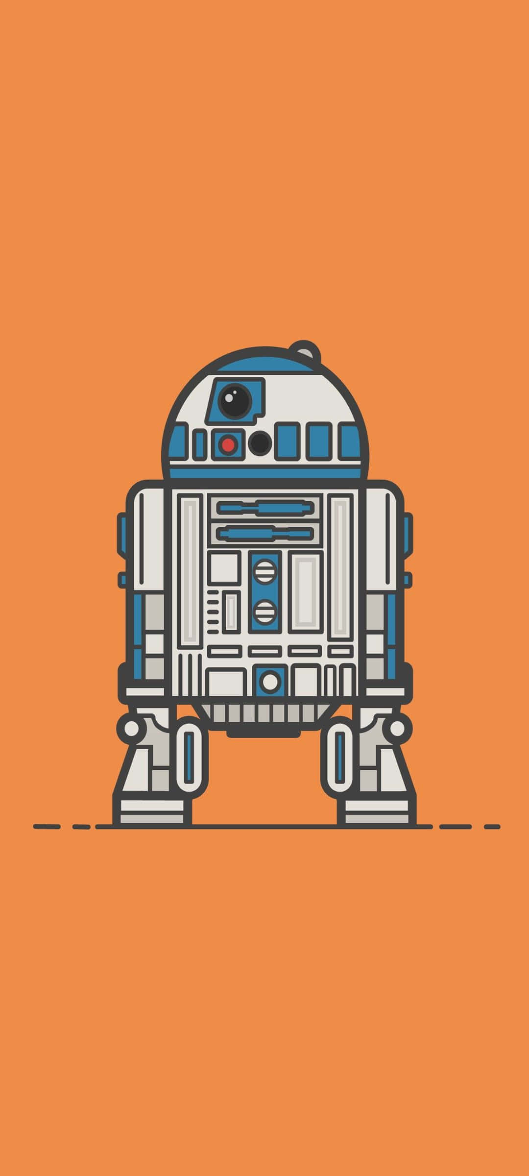 "스타워즈의 상징적인 드로이드 R2D2" 배경화면