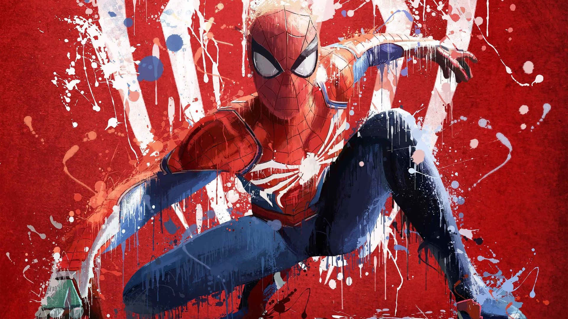 스파이더맨 PS4 4K 강렬한 비디오 게임 포스터 배경화면