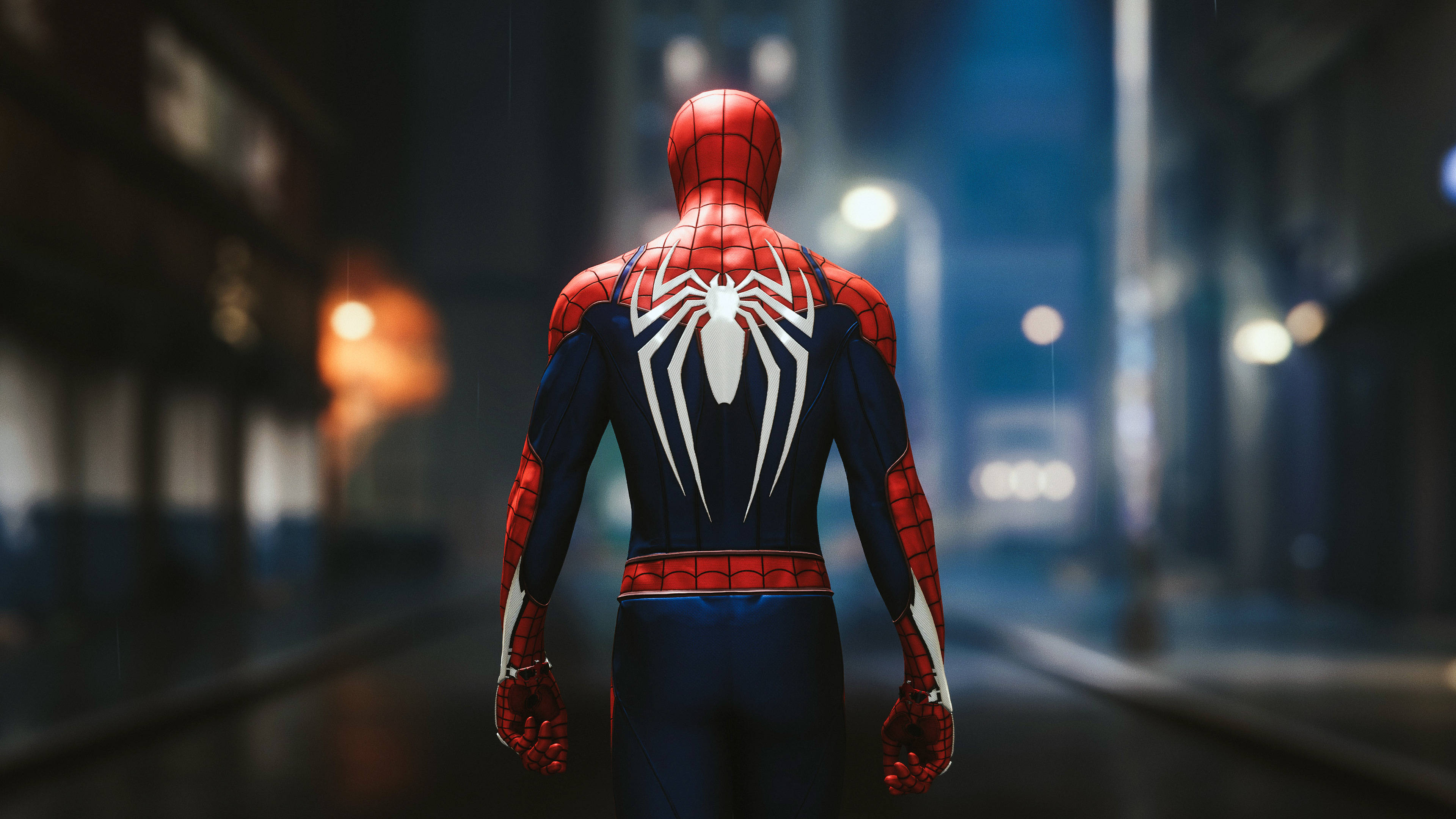 스파이더맨 PS4 골목길 배경화면