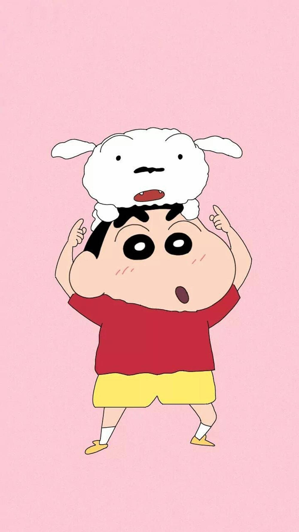 신짱과 시로 아이폰 배경화면