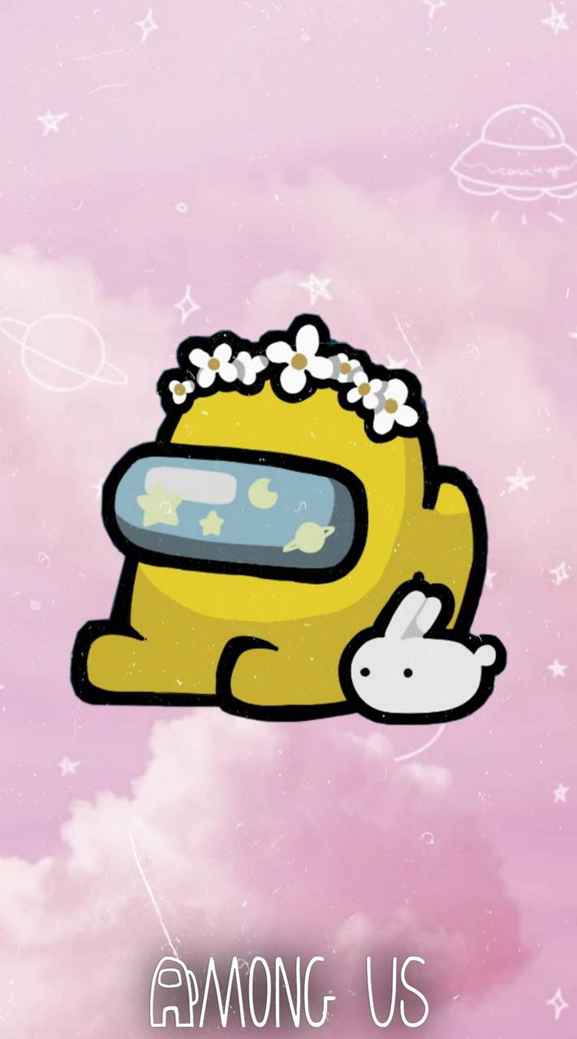 아기 감성 어몽어스 배경화면