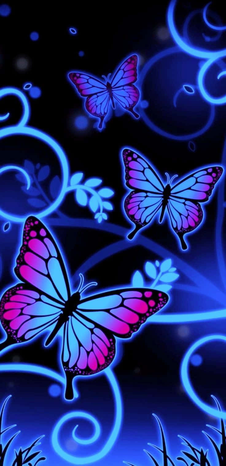 아름답고 생생한 미적 나비, 모든 배경화면이나 사진에 완벽합니다. 배경화면