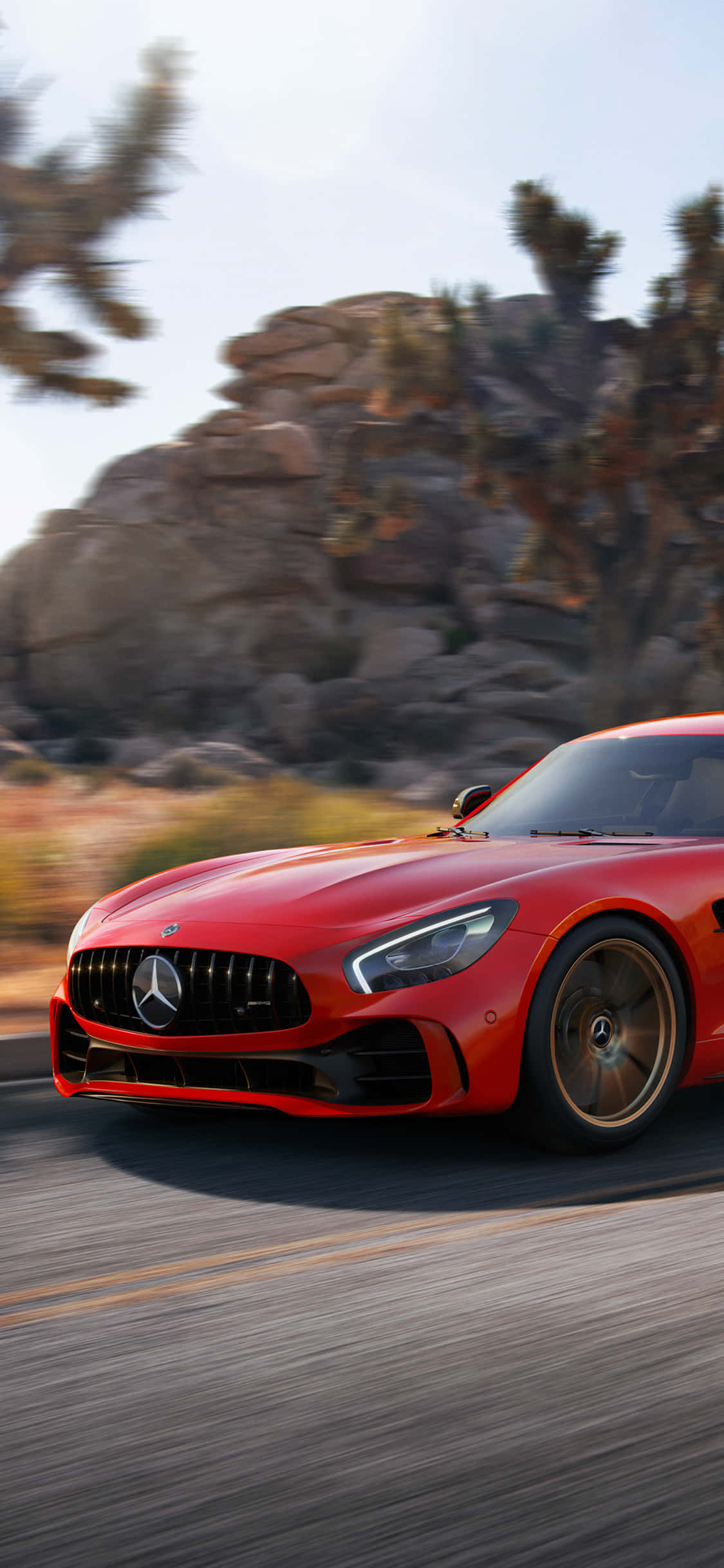 iPhone X Amg Gt-r 배경 빨간색 2018 AMG GTR 배경화면