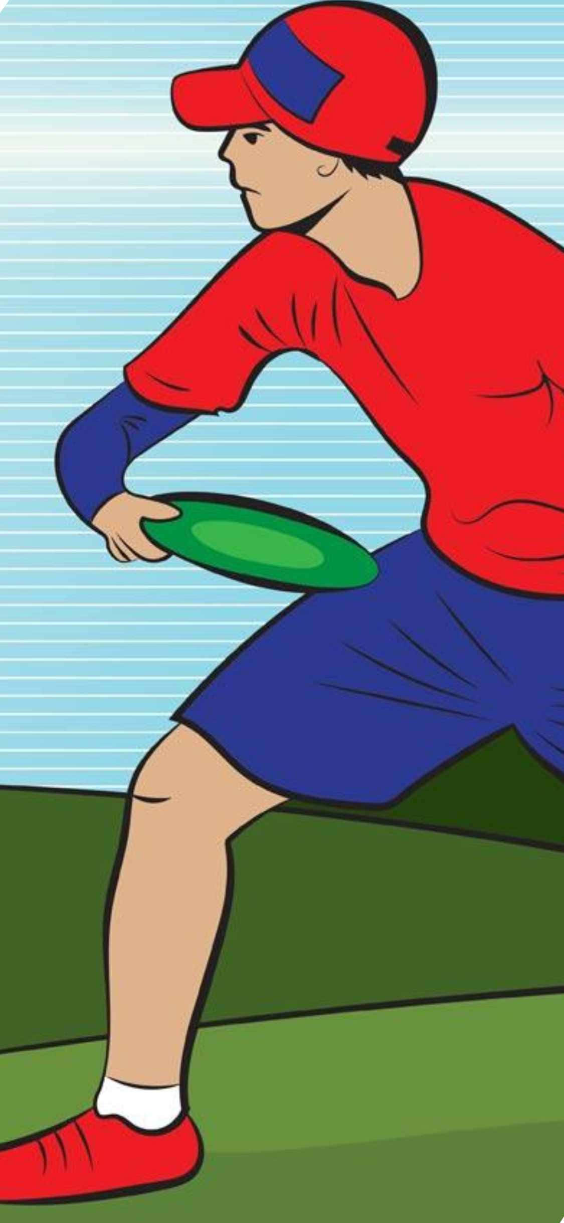 아이폰X 얼티밋 프리스비 배경 일러스트레이션 배경화면