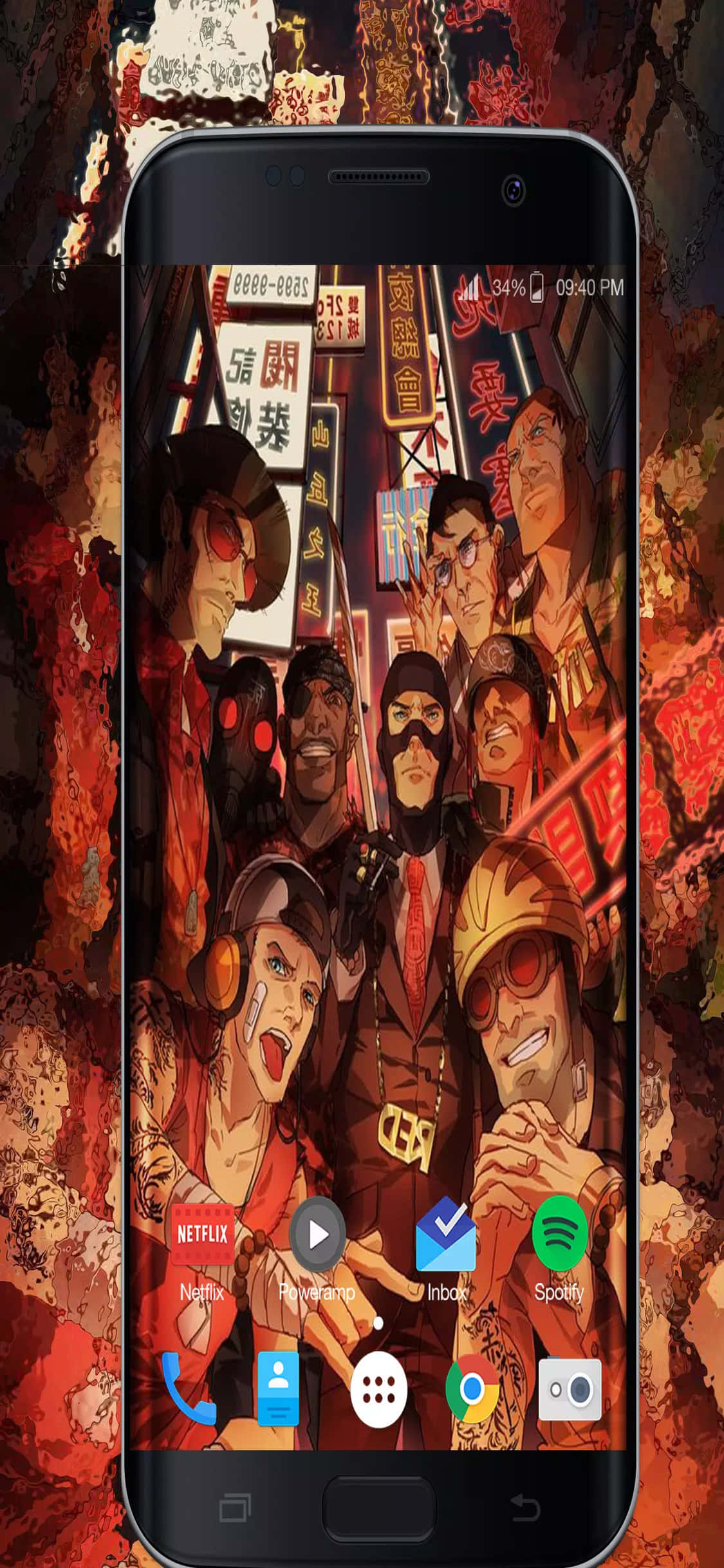 아이폰 Xs TF2 배경화면 레드 팀의 안드로이드 화면 배경화면