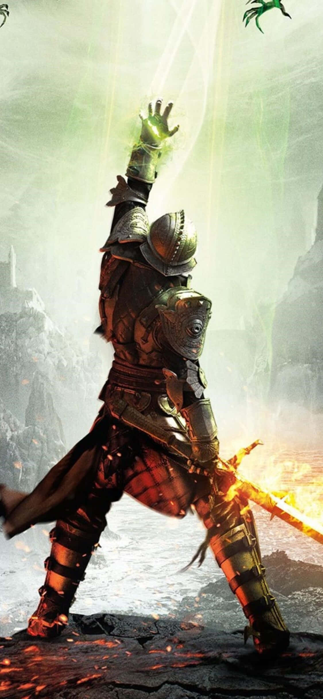 iPhone Xs에서 Dragon Age Inquisition의 세계를 탐험하세요 배경화면