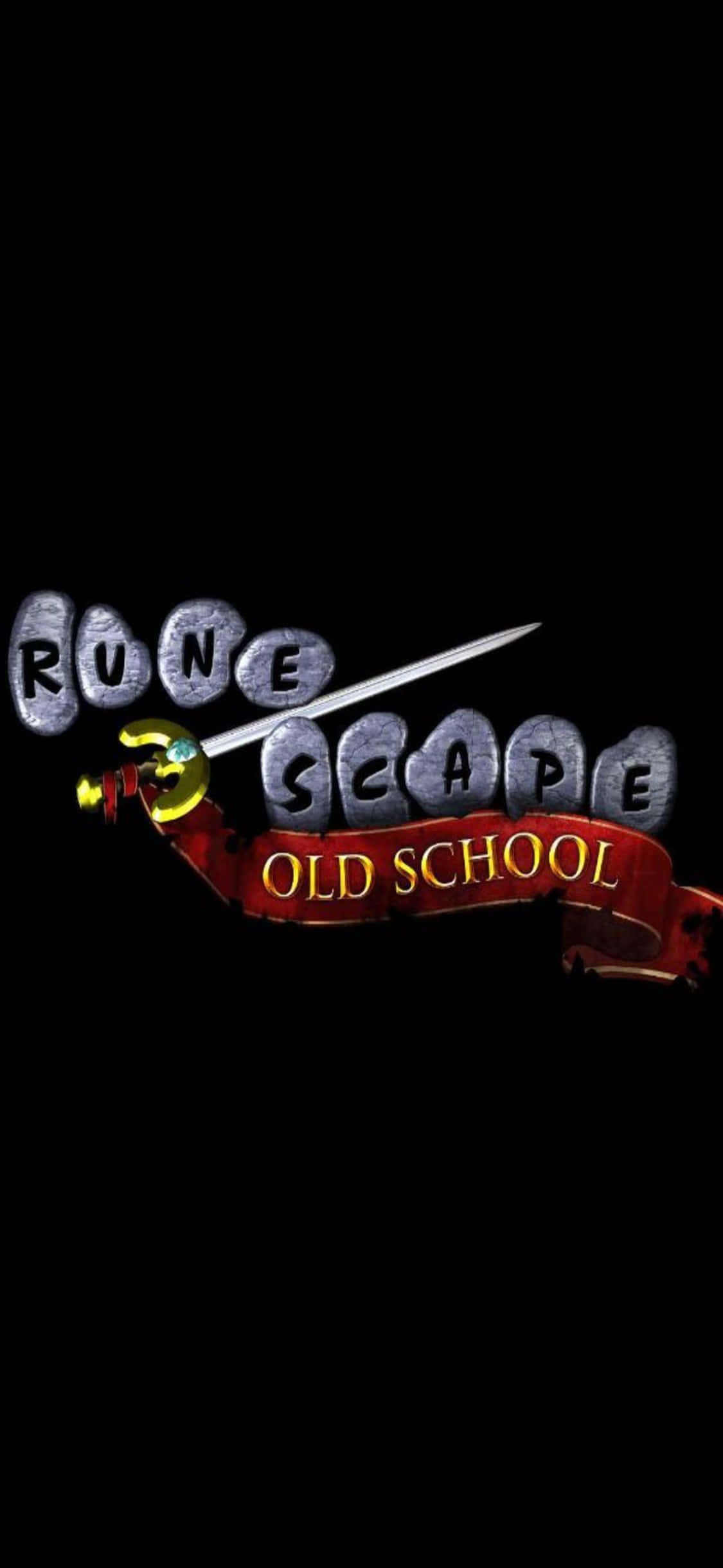 iPhone X Runescape Oldschool 배경화면 속 검 배경화면