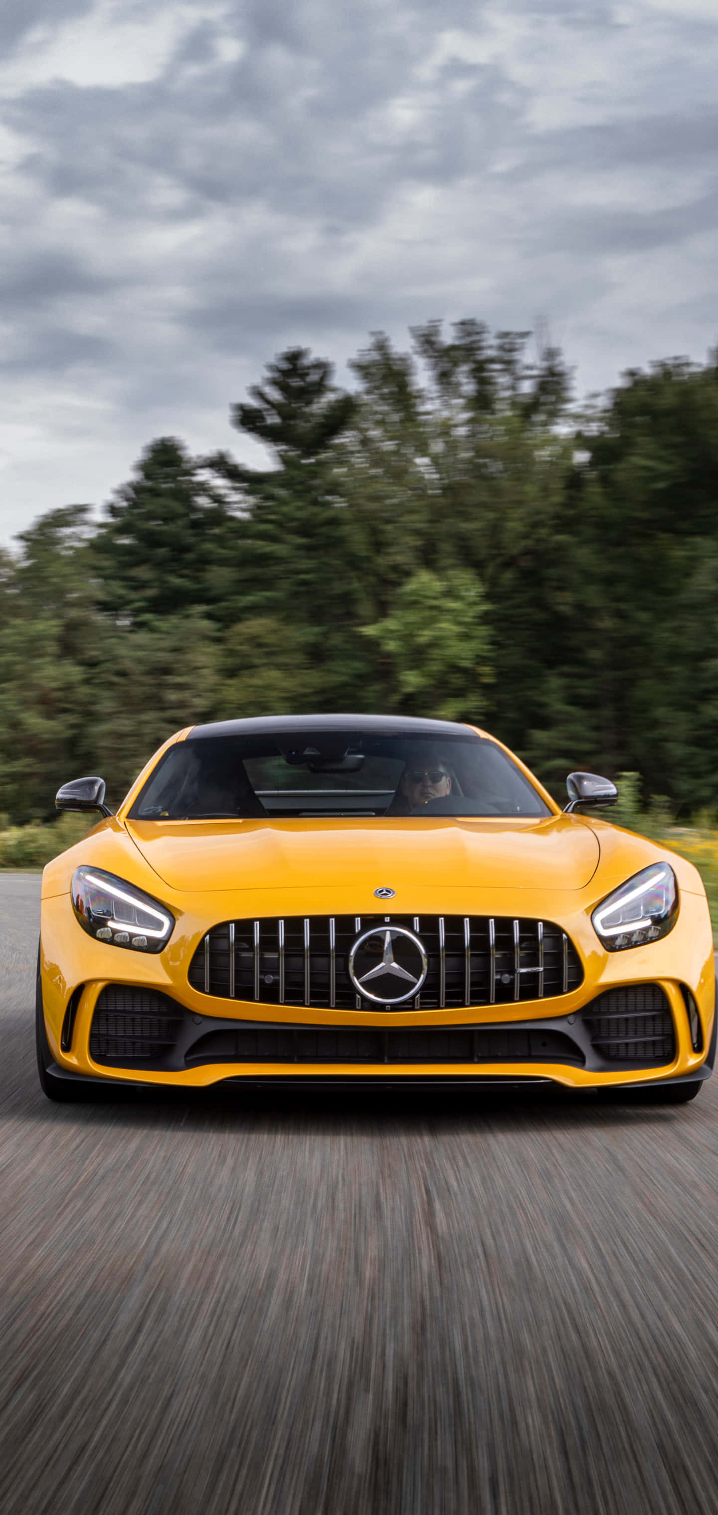 안드로이드 옐로우 Amg Gt-r 배경화면