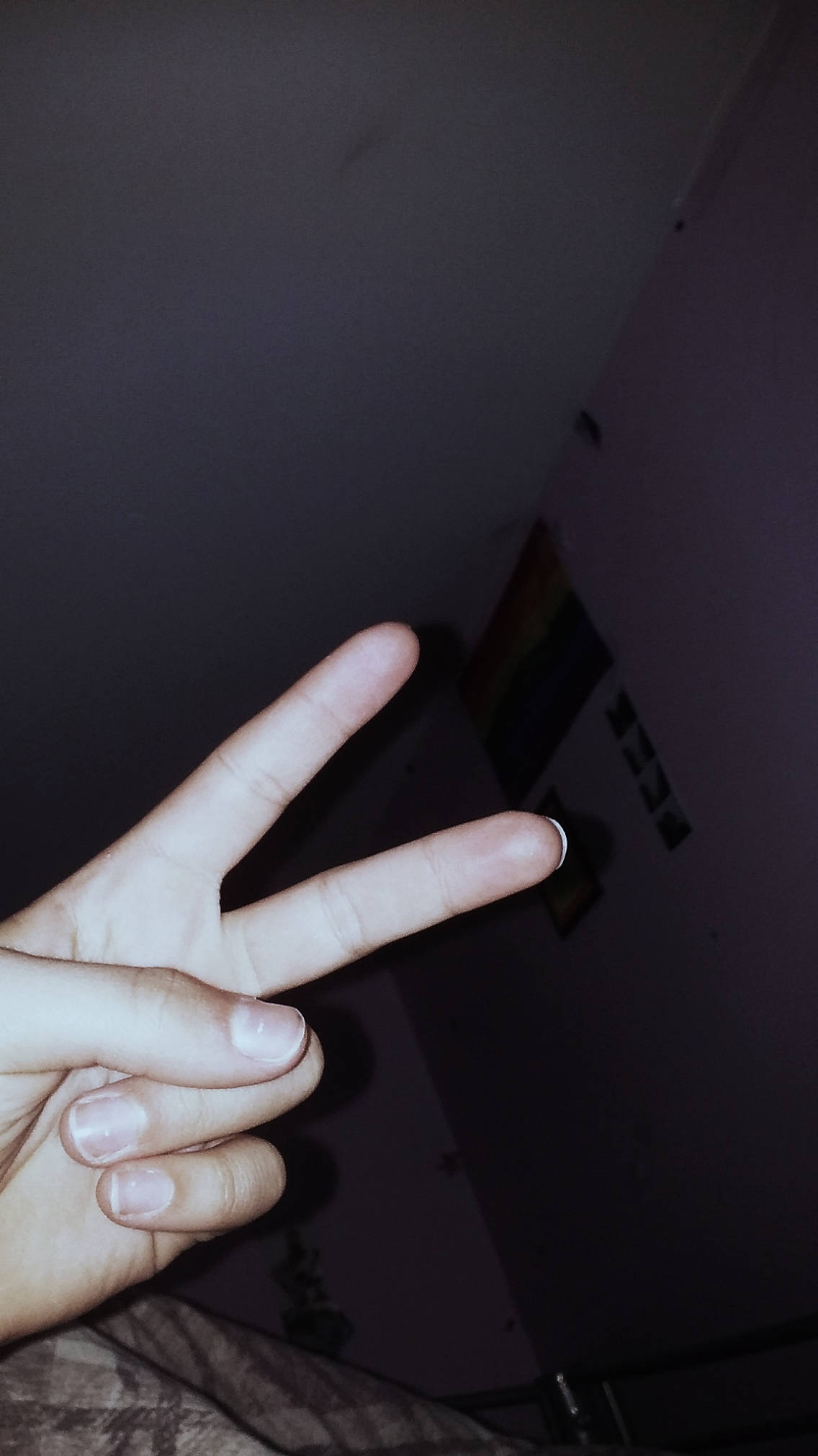 에모 평화 사인 감성 배경화면