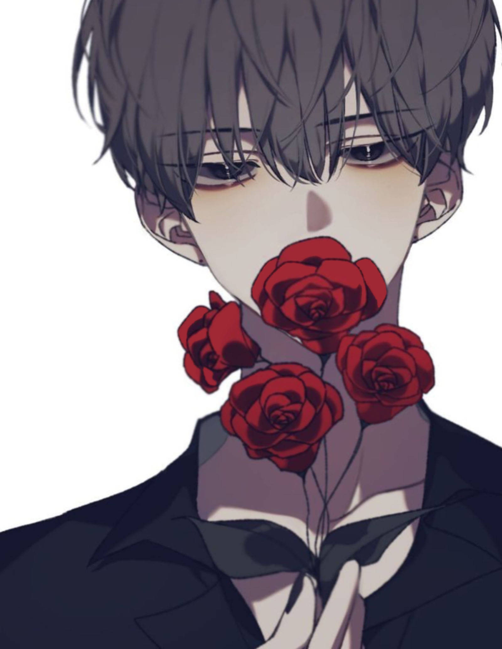 에스테틱 보이 장미 배경화면