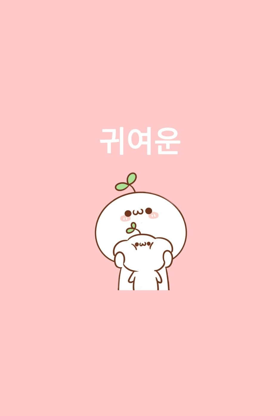 에스테틱 핑크 카와이 버딩팝 배경화면