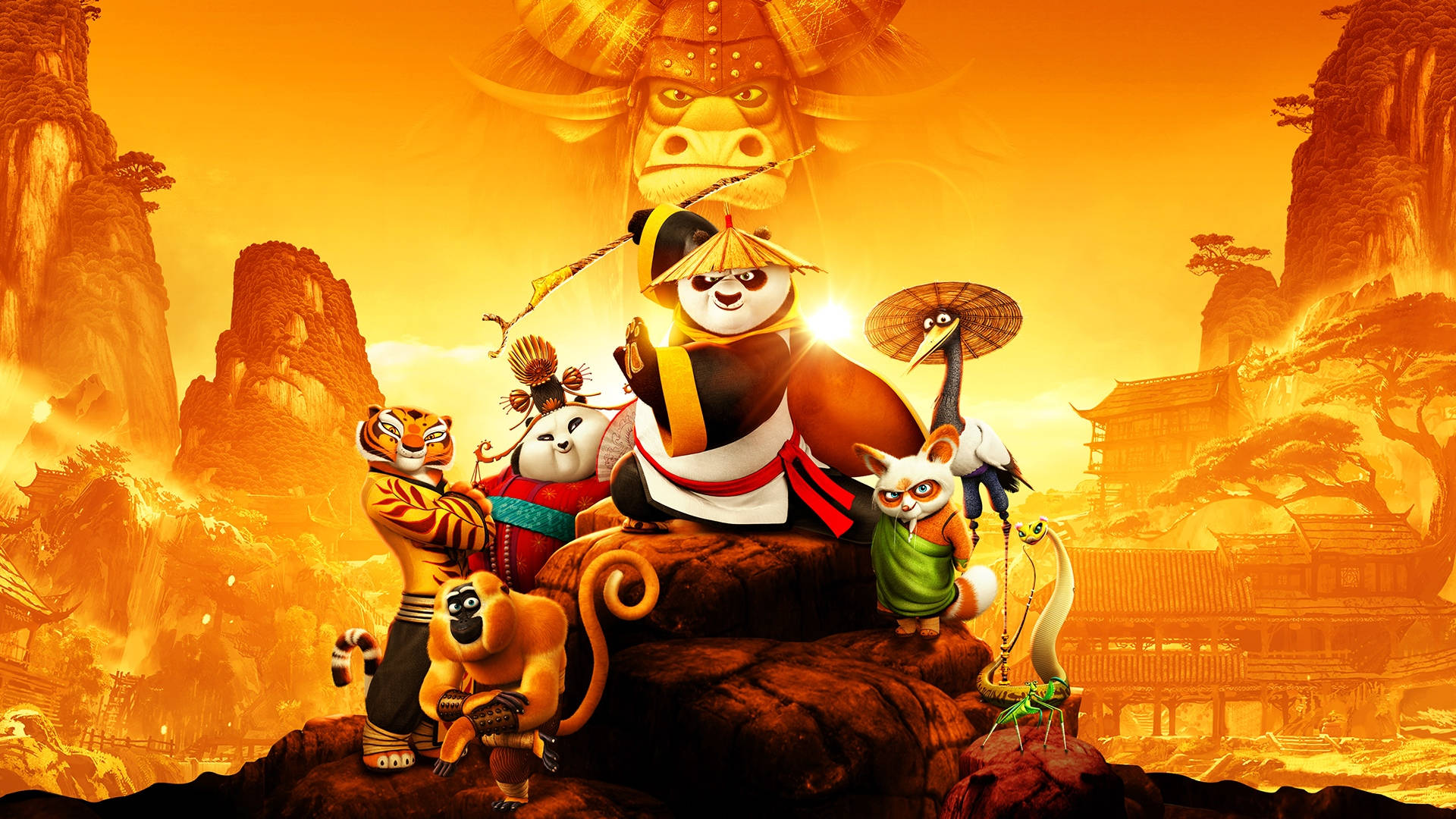 에픽 쿵푸 팬더와 친구들 배경화면