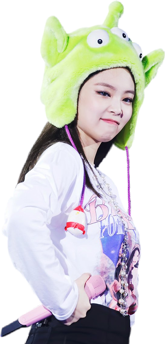 여성 그린 에일리언 모자 배경화면