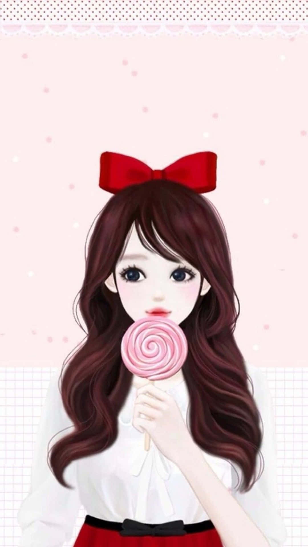 예쁜 소녀 사진 — 귀여운 애니메이션 GIF 배경화면