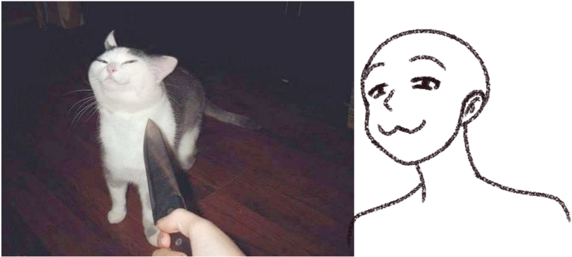 예의 바른 고양이 밈과 그림 배경화면