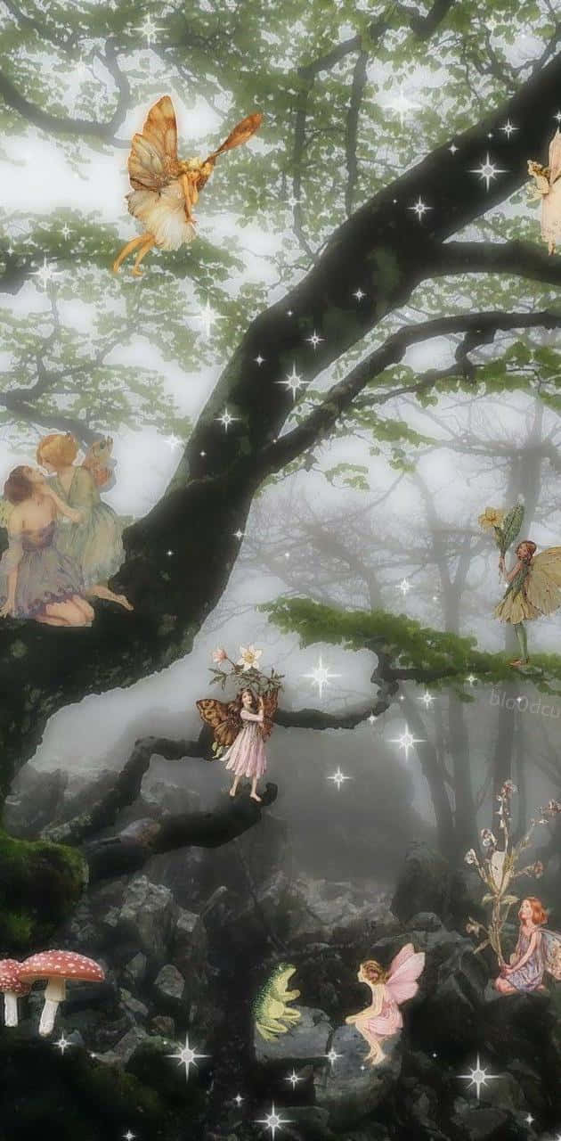 요정 미학의 마법 세계로 들어가 보세요. 배경화면
