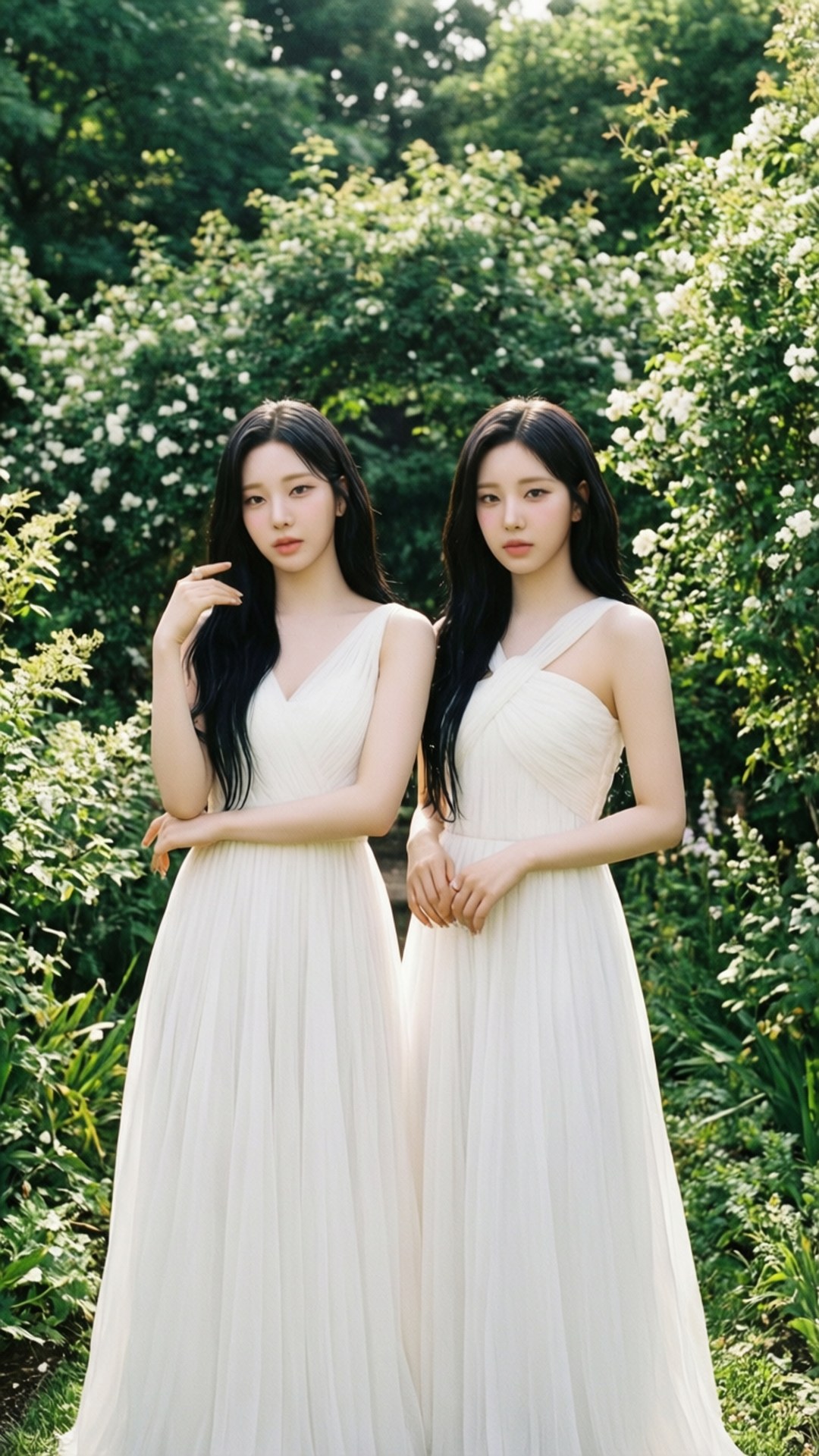 우아한 정원 트와이스 배경화면