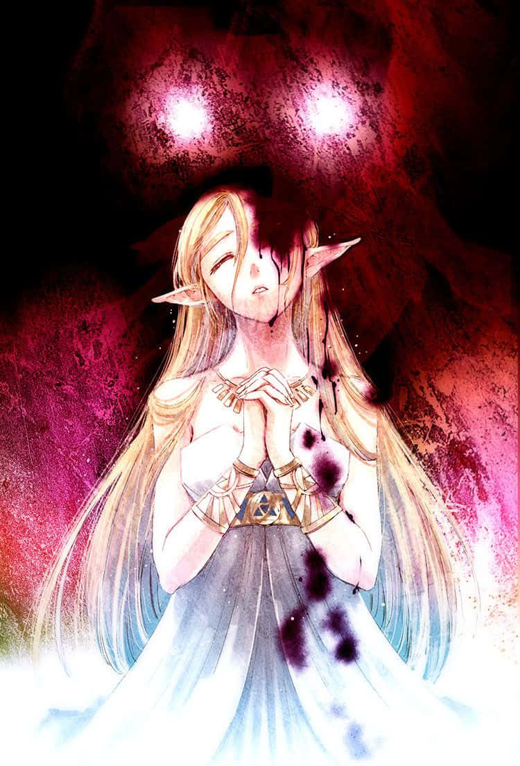울고 있는 젤다 공주 BOTW 배경화면
