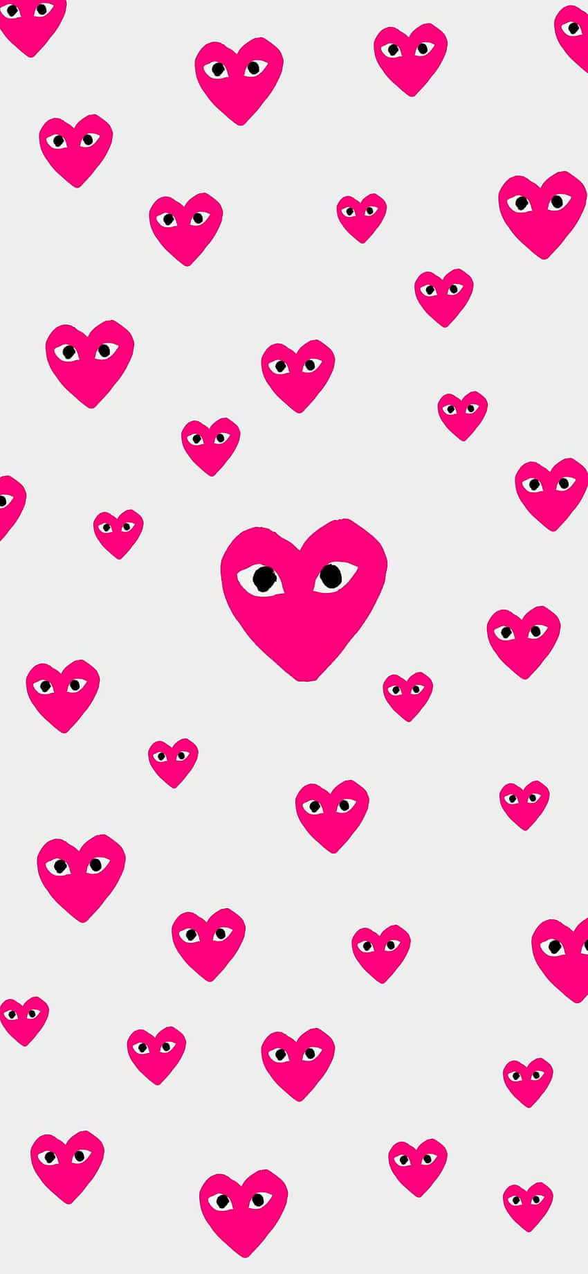 이미지 '흰색 배경 위의 상징적인 CDG 로고' 배경화면