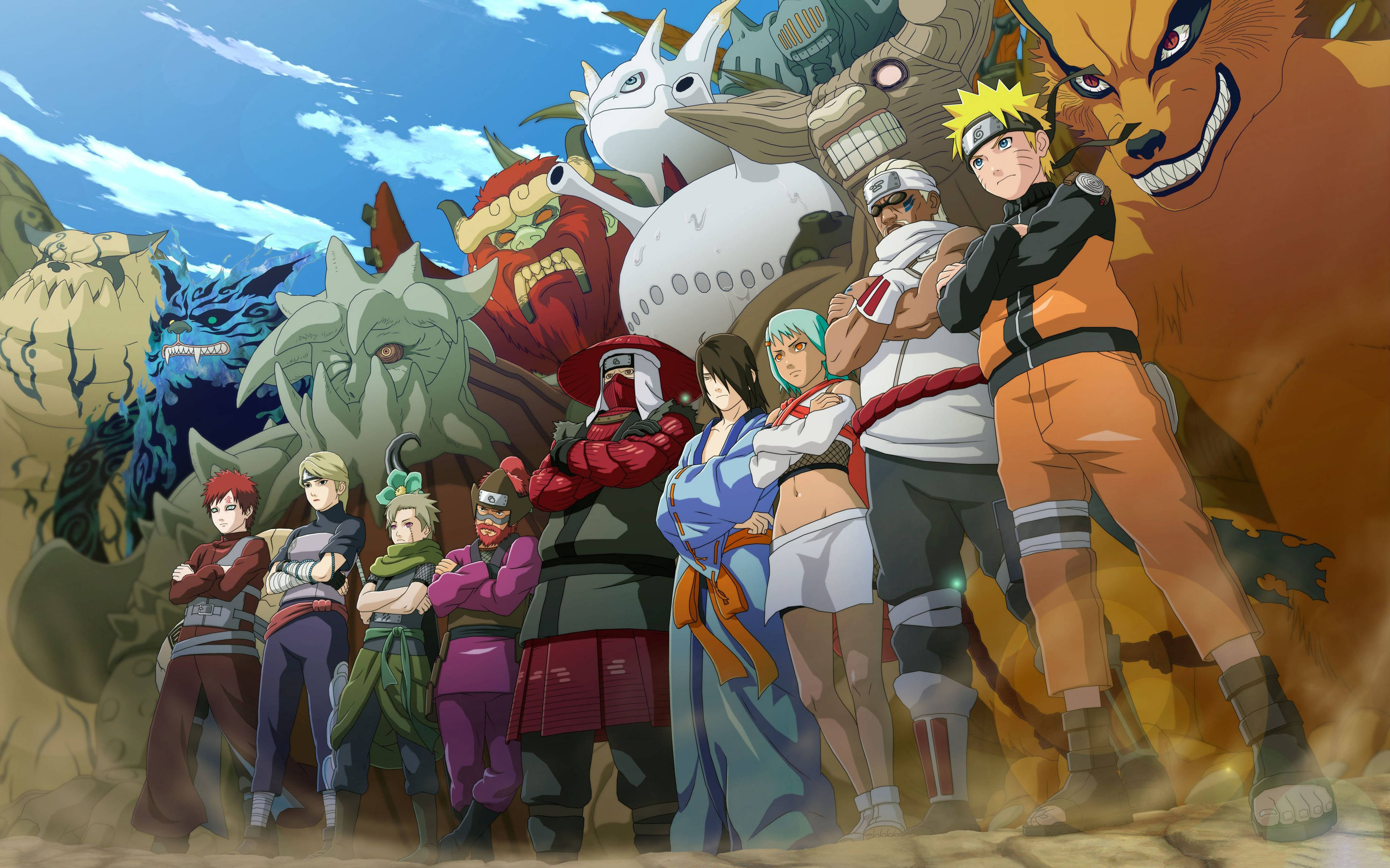 인주리키 나루토 4K 배경화면