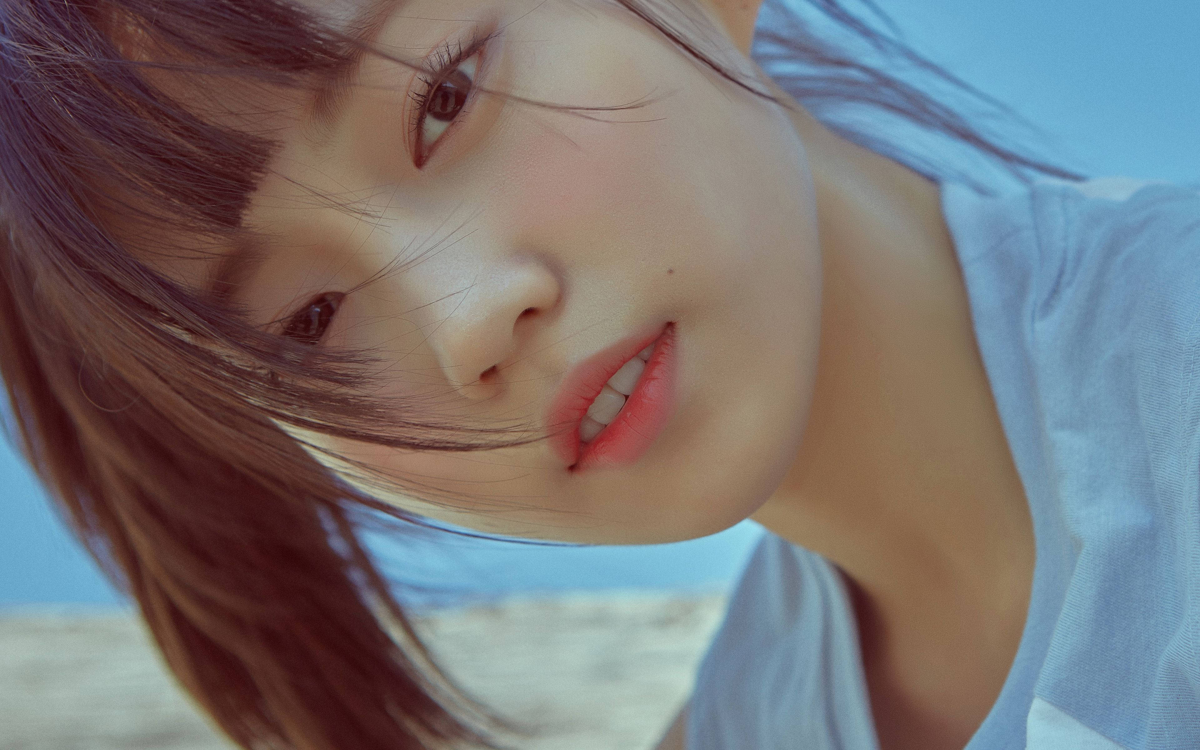 일본 도쿄 소녀 클로즈업 배경화면