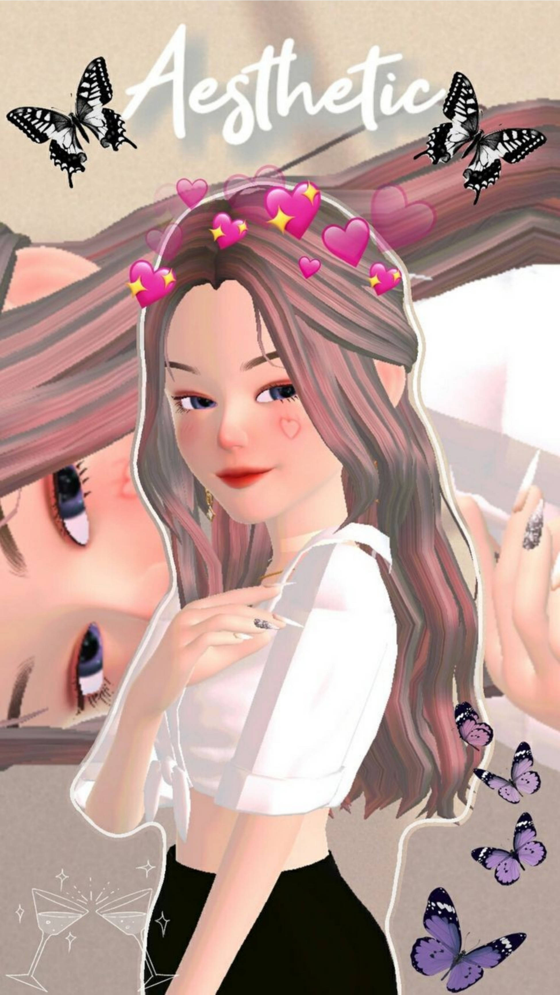 제페토 감성 소녀 배경화면